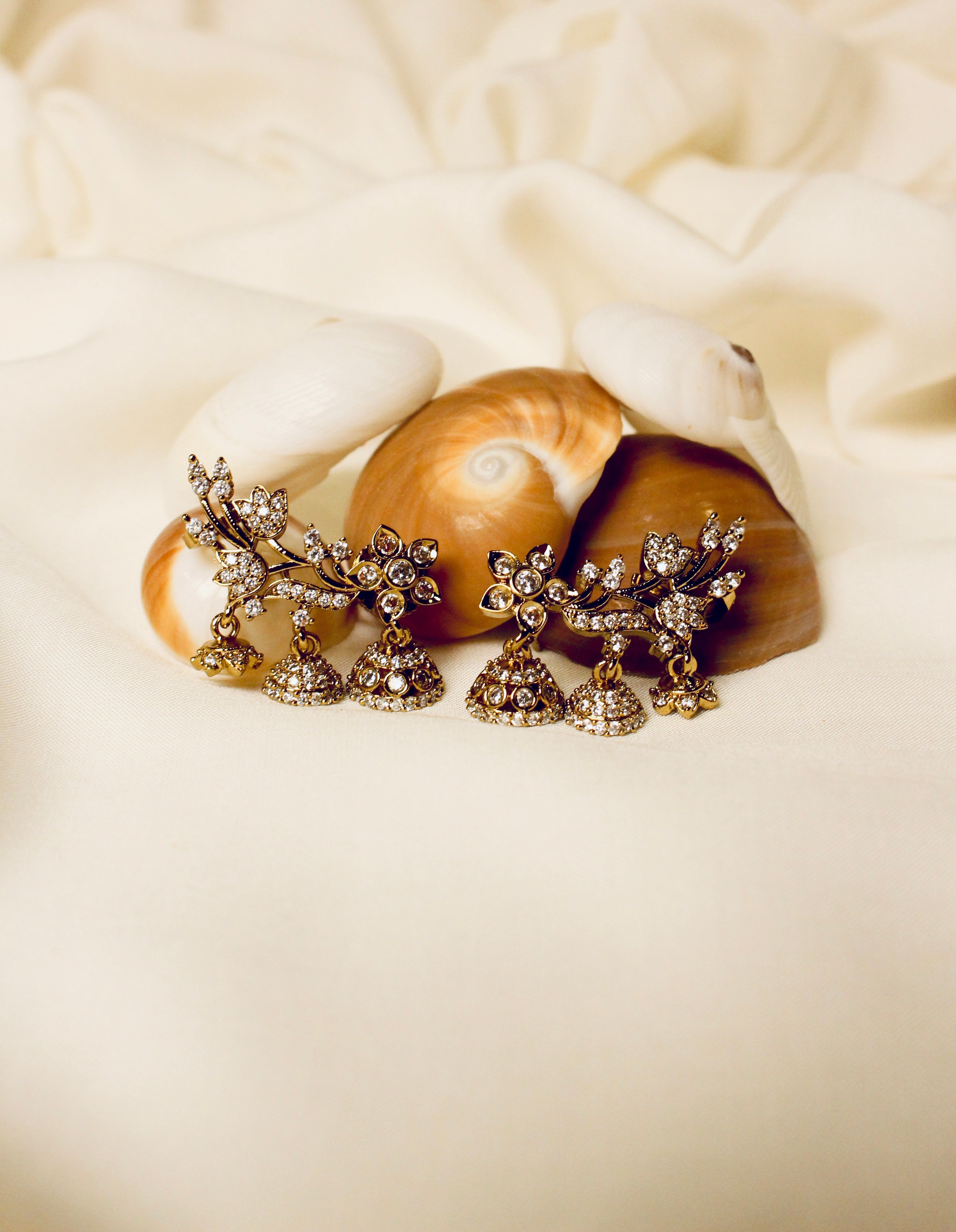Triple Jhumki Earcuff - Aloro Jewels
