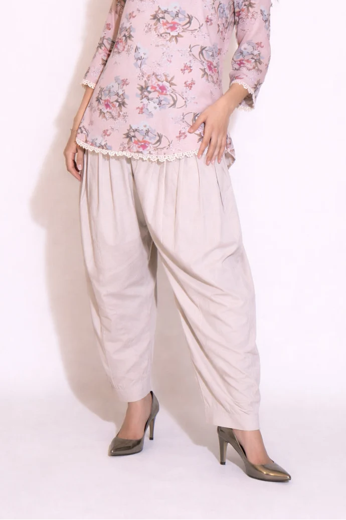 Cotton Gathered Shalwar - Urban Cut