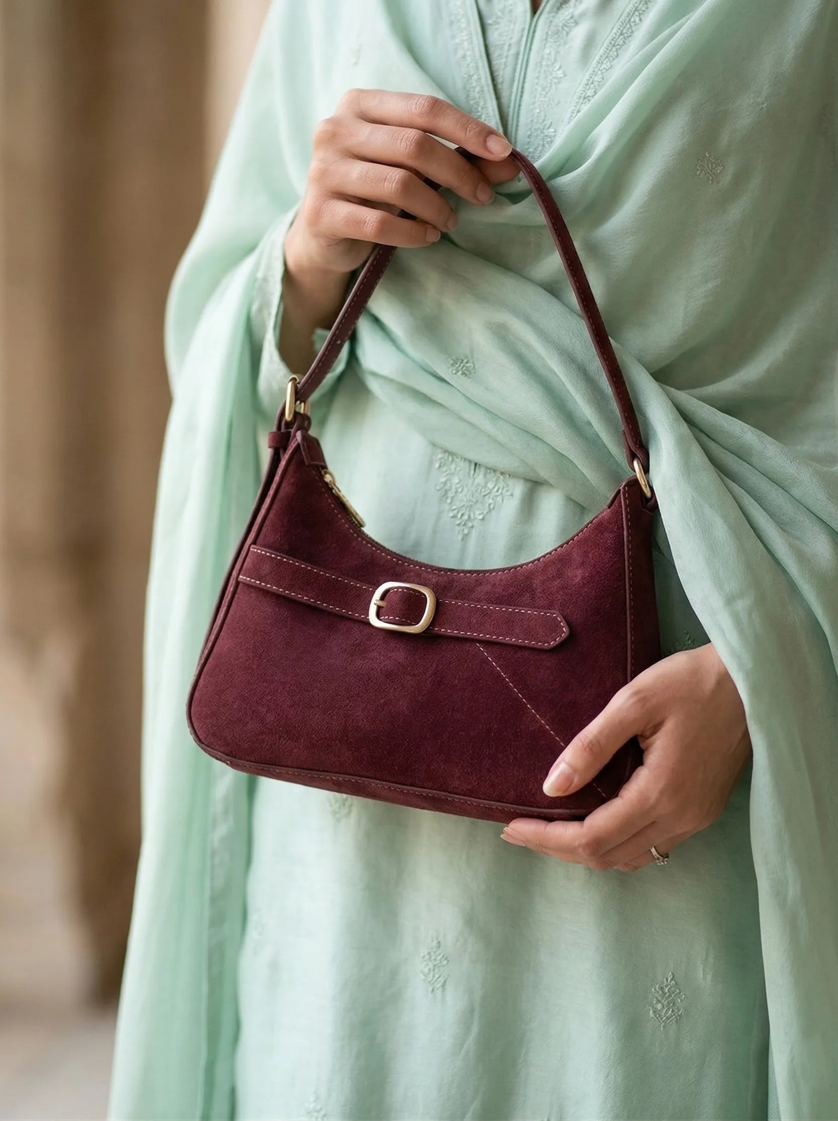 Barcelona Maroon Shoulder bag - Bag X