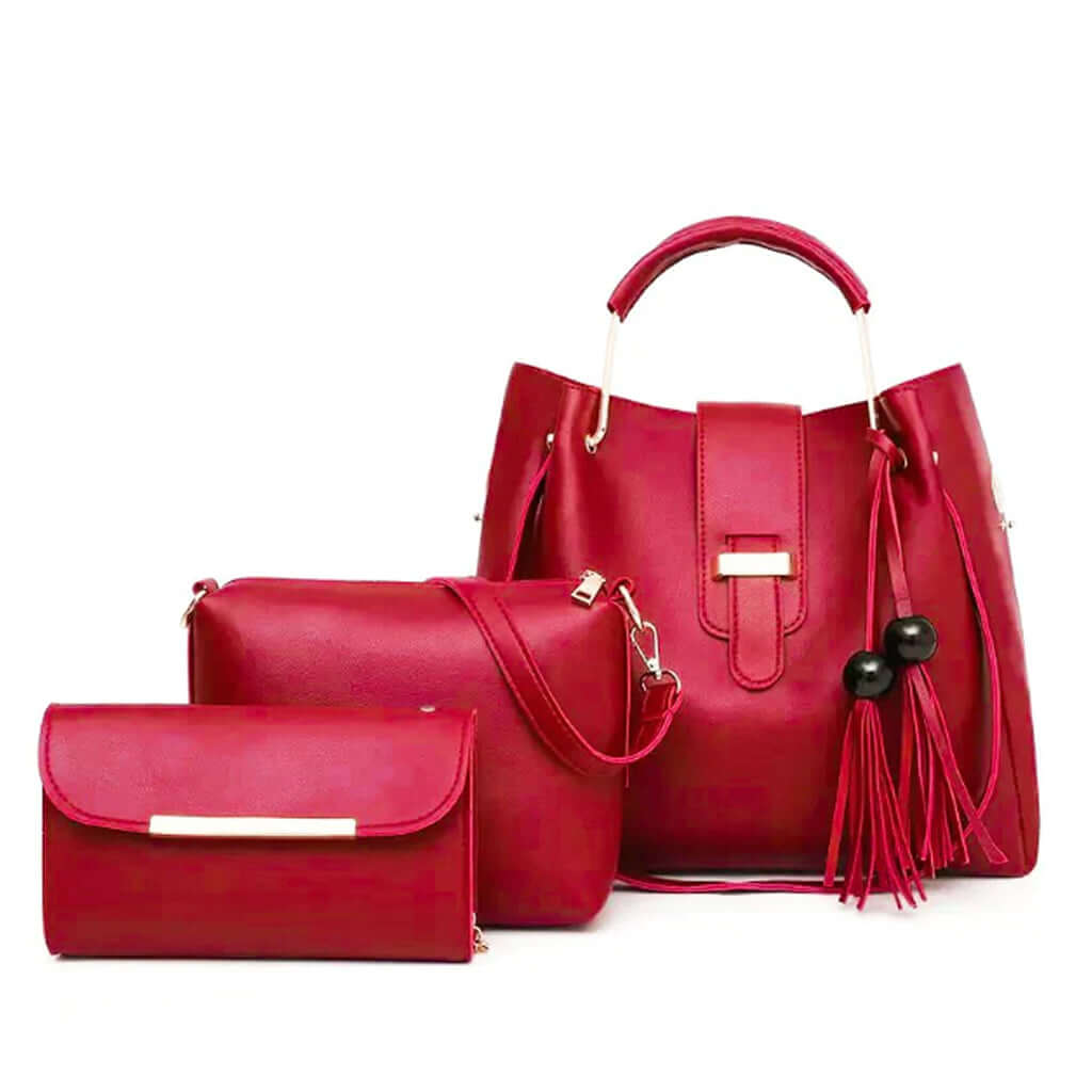 Alexa 3 Pcs Red Handbag - Bag X