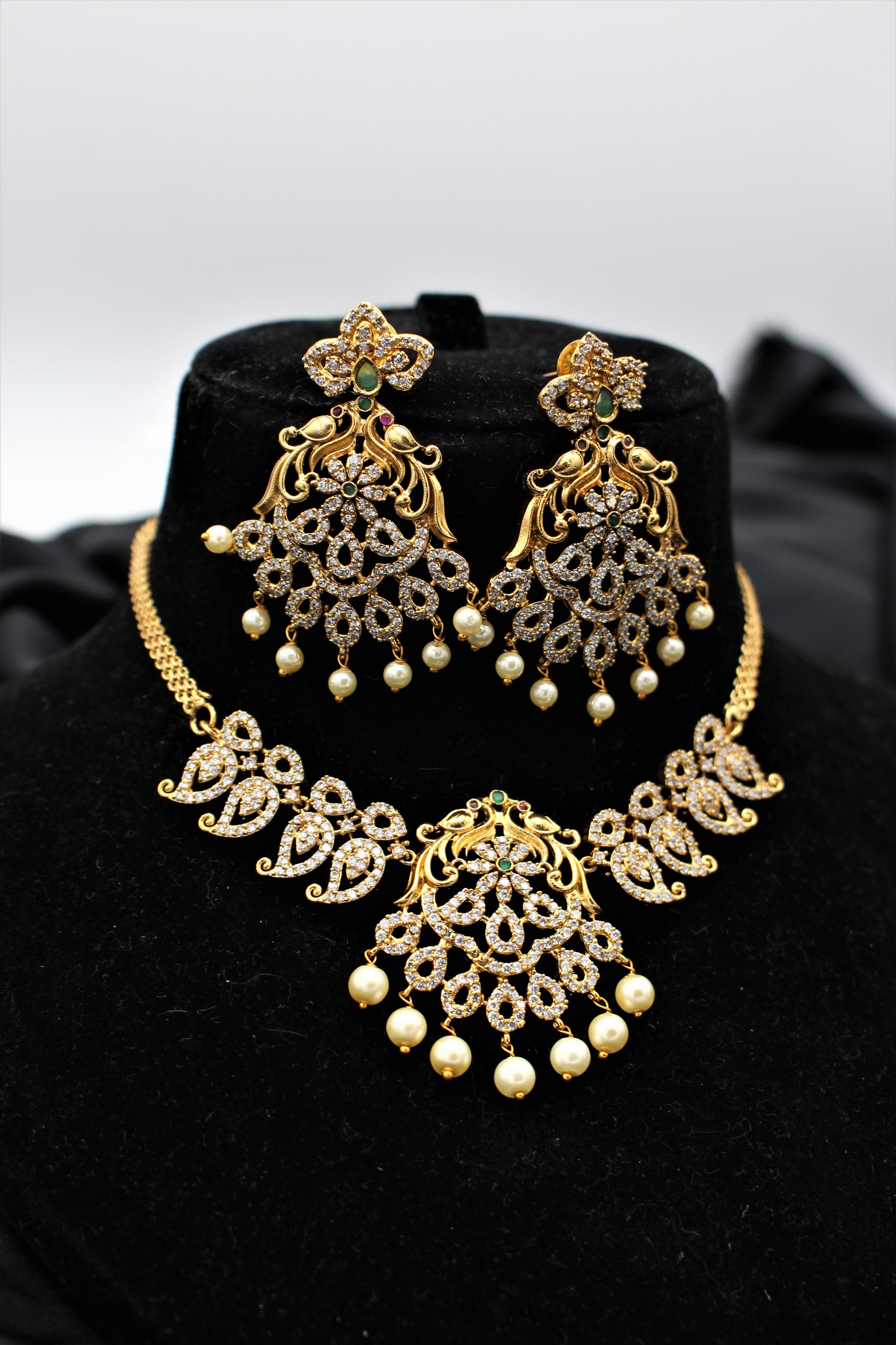 Gold Plated Choker Necklace - Aloro Jewels