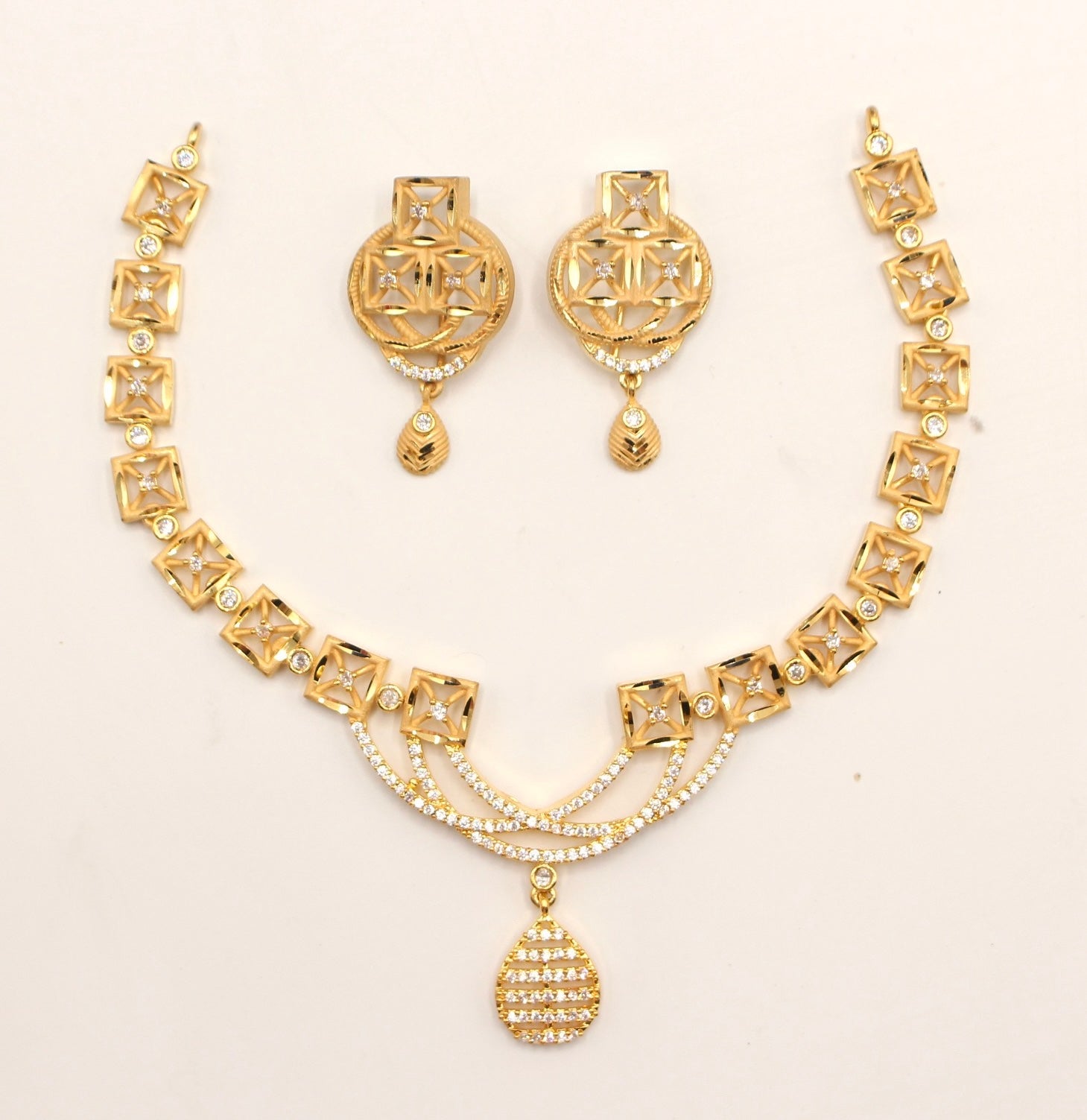 Gold Plated Drop Chain - Aloro Jewels