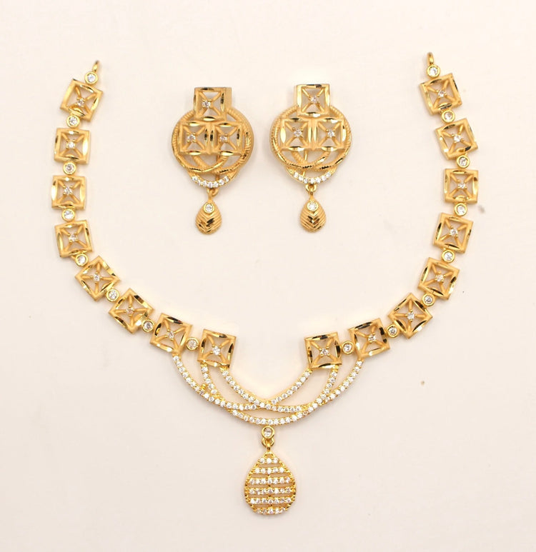 Gold Plated Drop Chain - Aloro Jewels