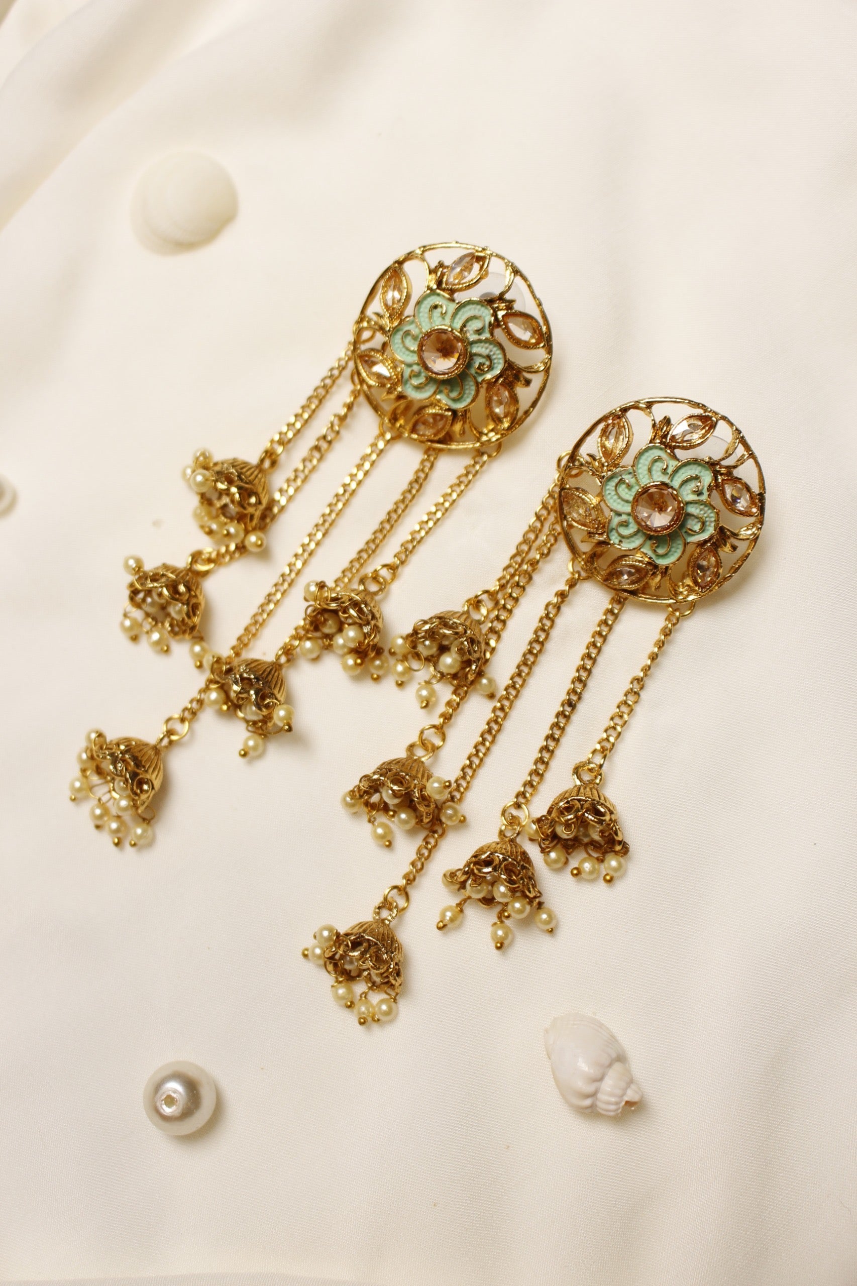 Drop Chain Earrings - Aloro Jewels