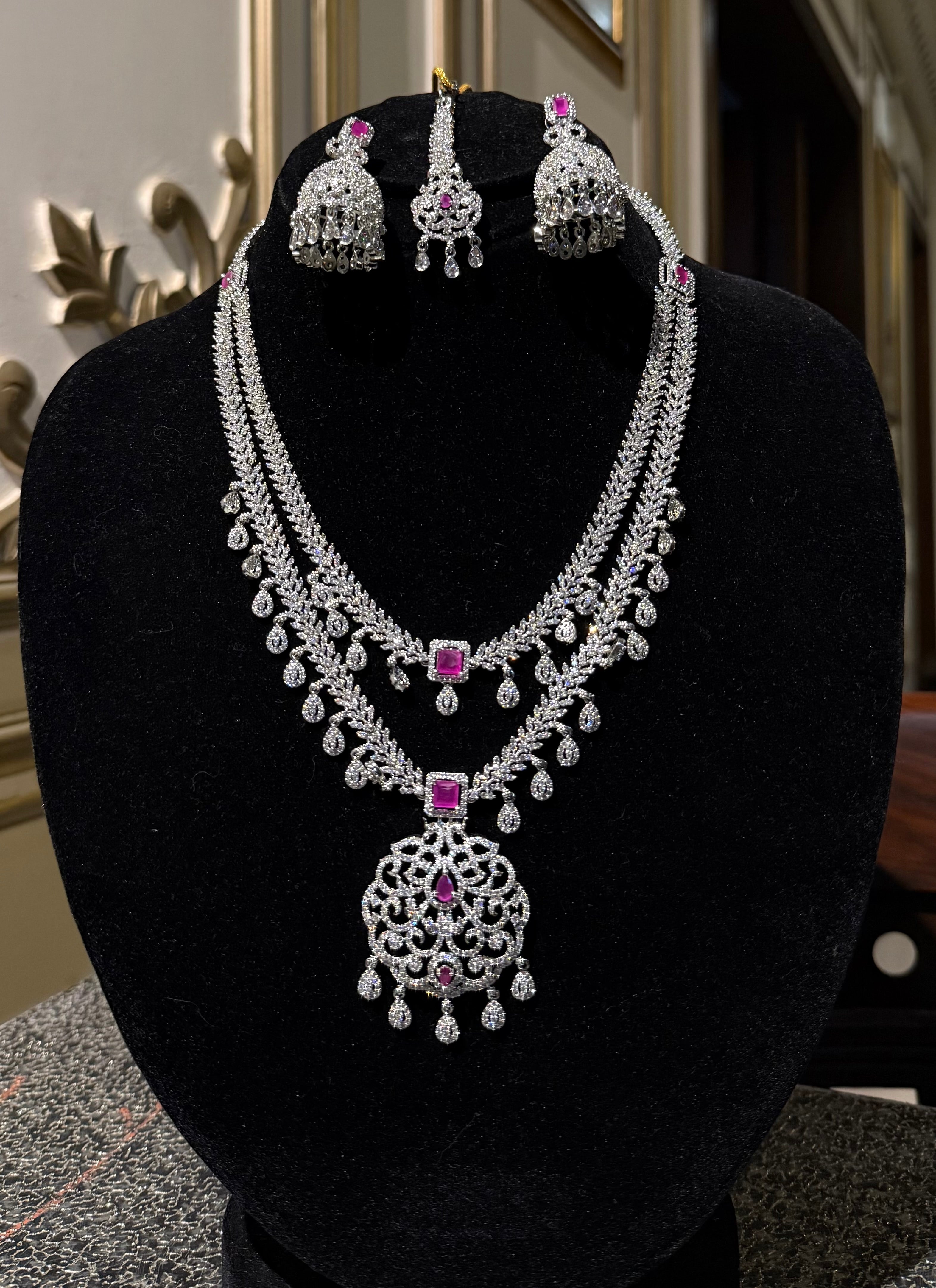 Silver Bridal Set - Aloro Jewels