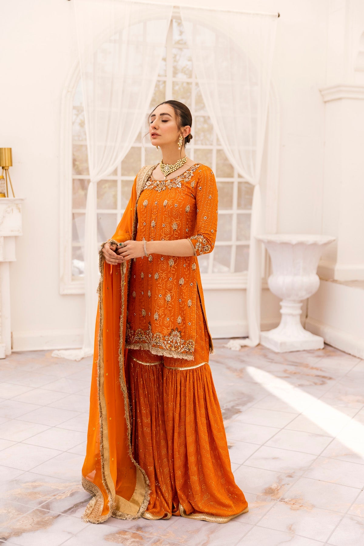 Mirha 3 Piece Stitched - Javeria Zoa