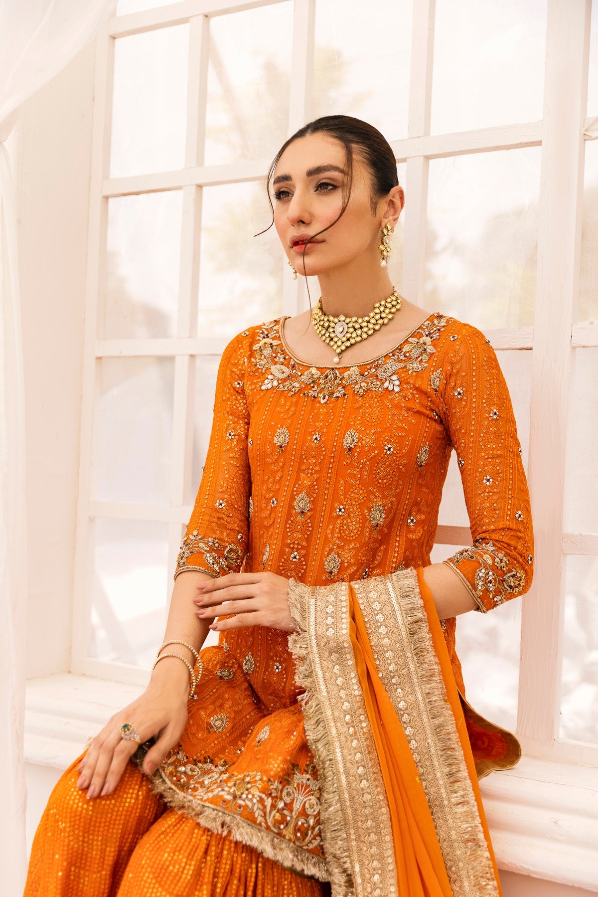 Mirha 3 Piece Stitched - Javeria Zoa