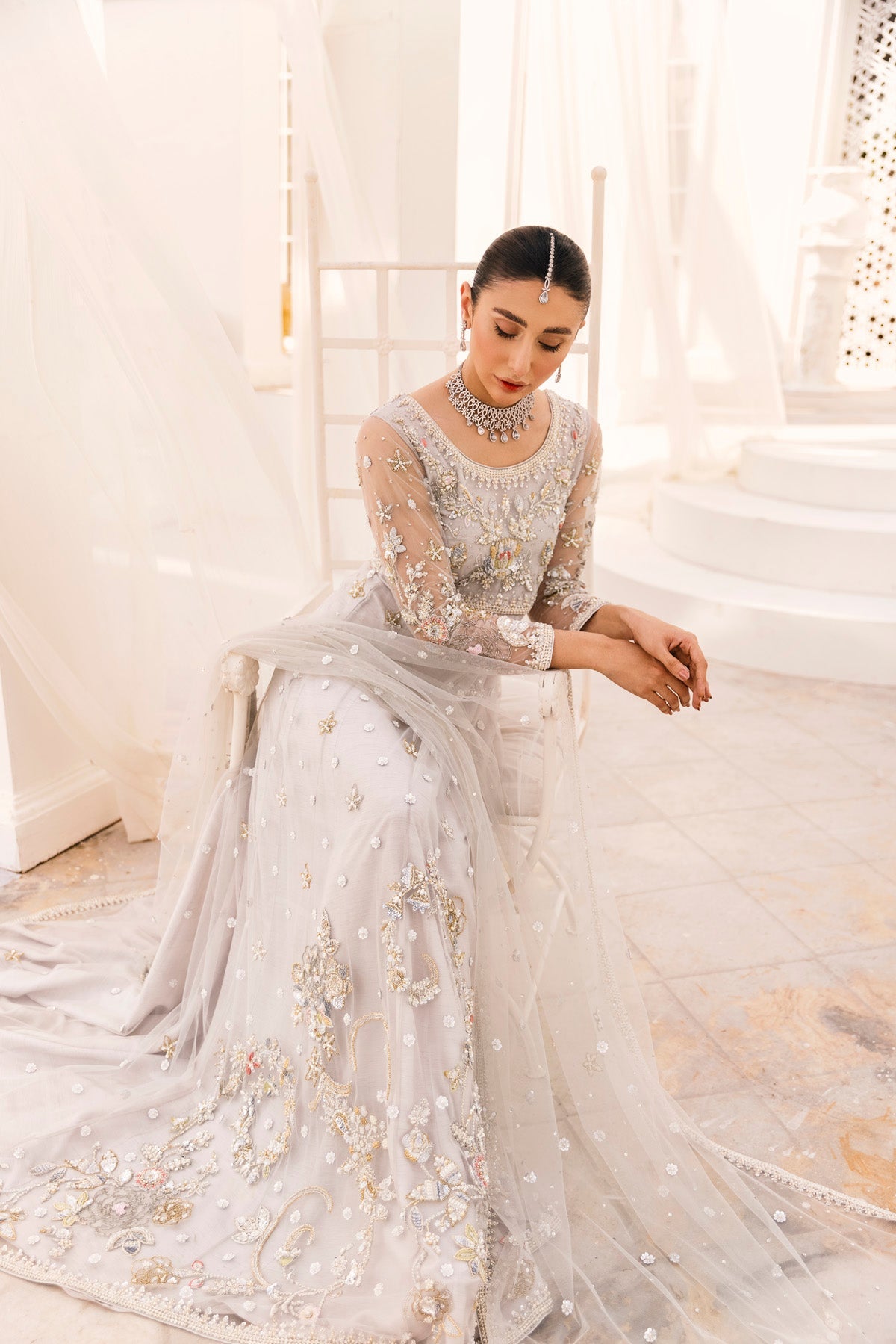 Ferah 3 Piece Stitched - Javeria Zoa