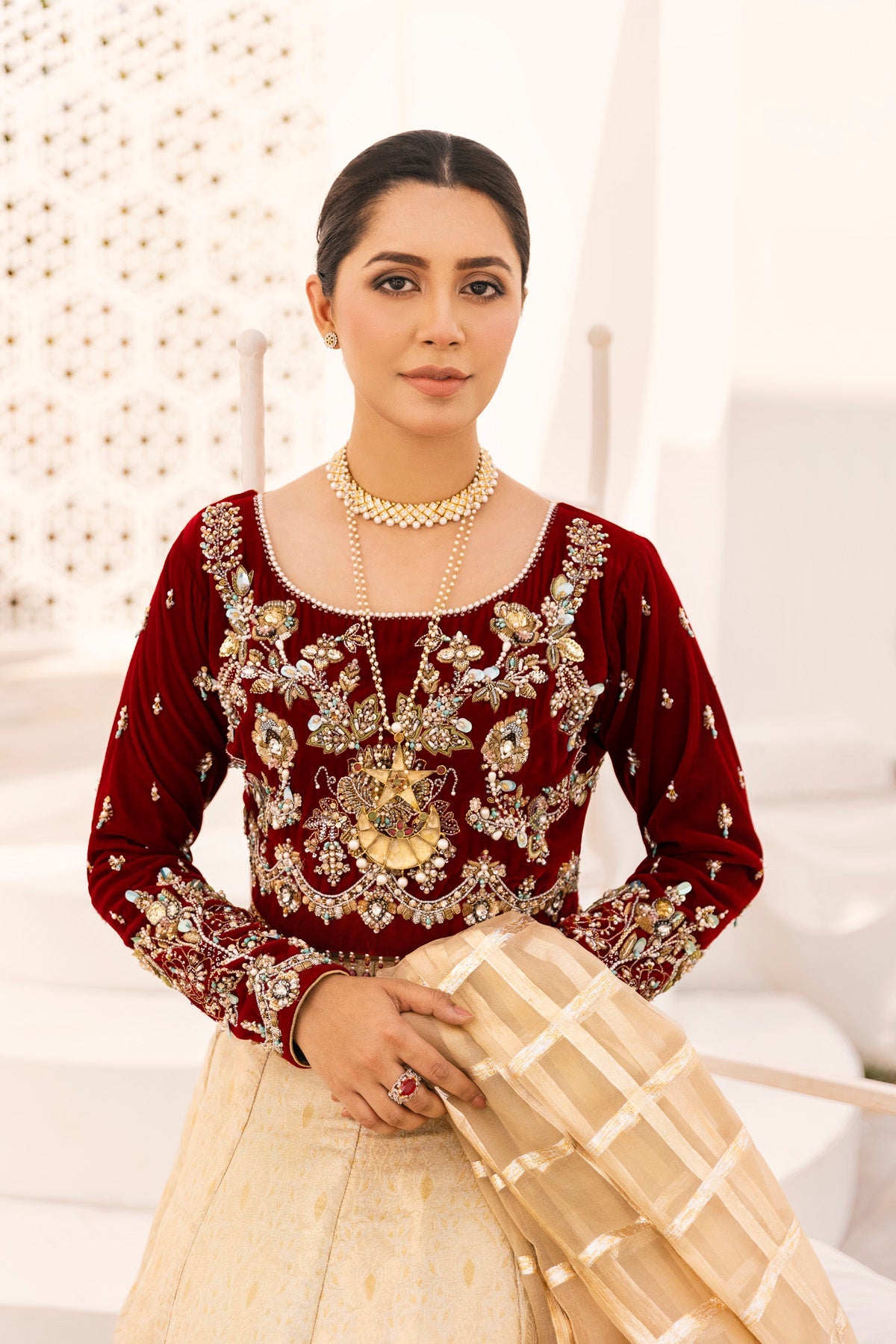Arya 3 Piece Stitched - Javeria Zoa