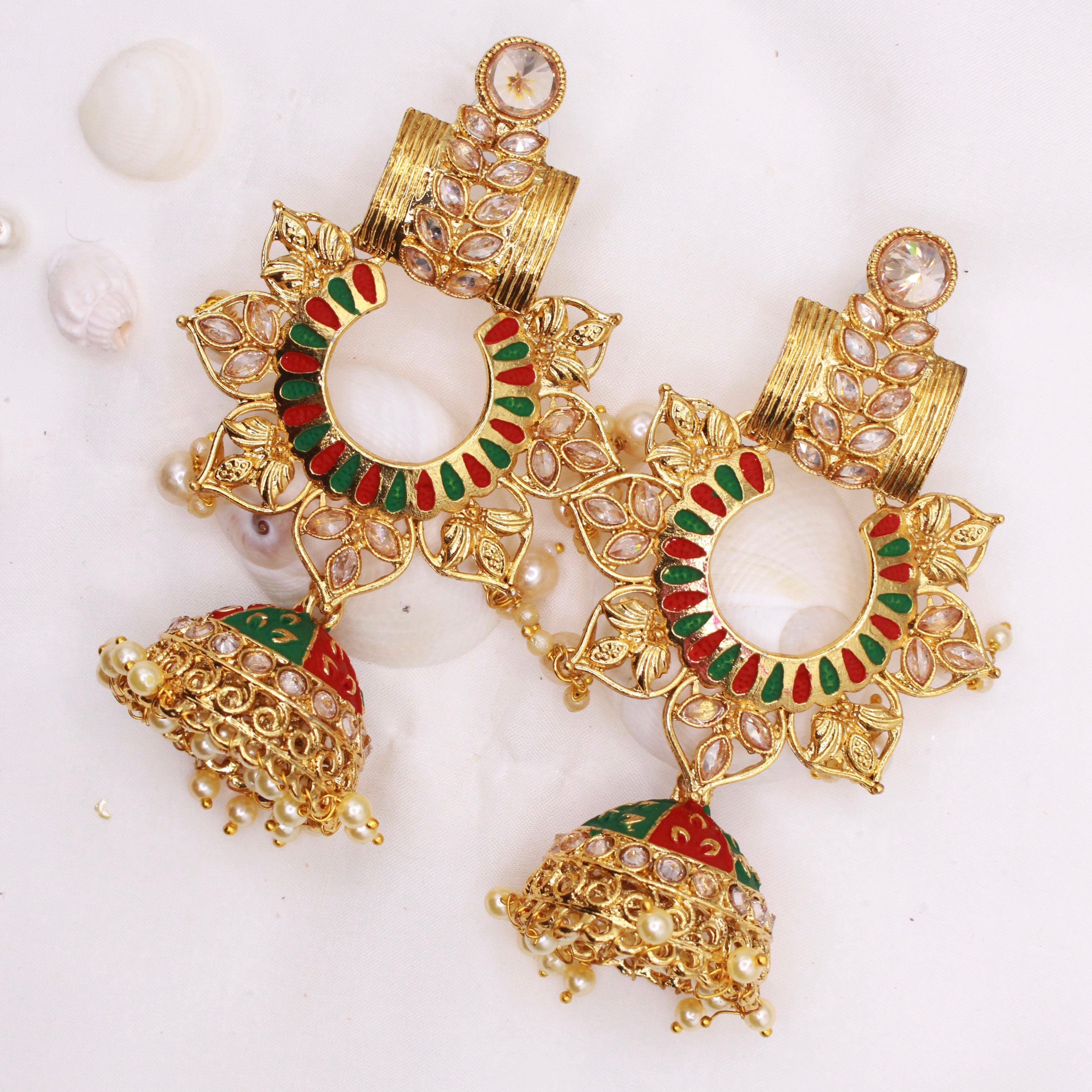 Long Floral Jumke - Aloro Jewels