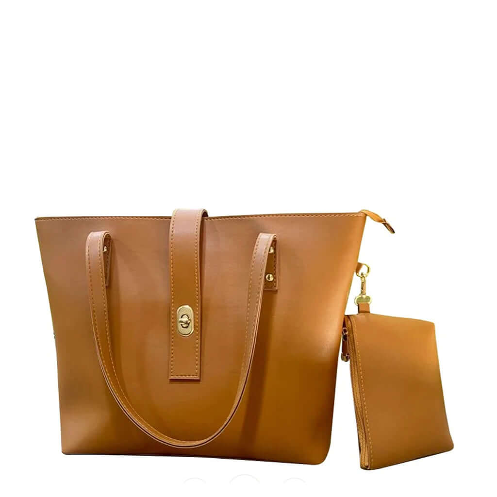 Caramel Brown Tote Bag - Bag X