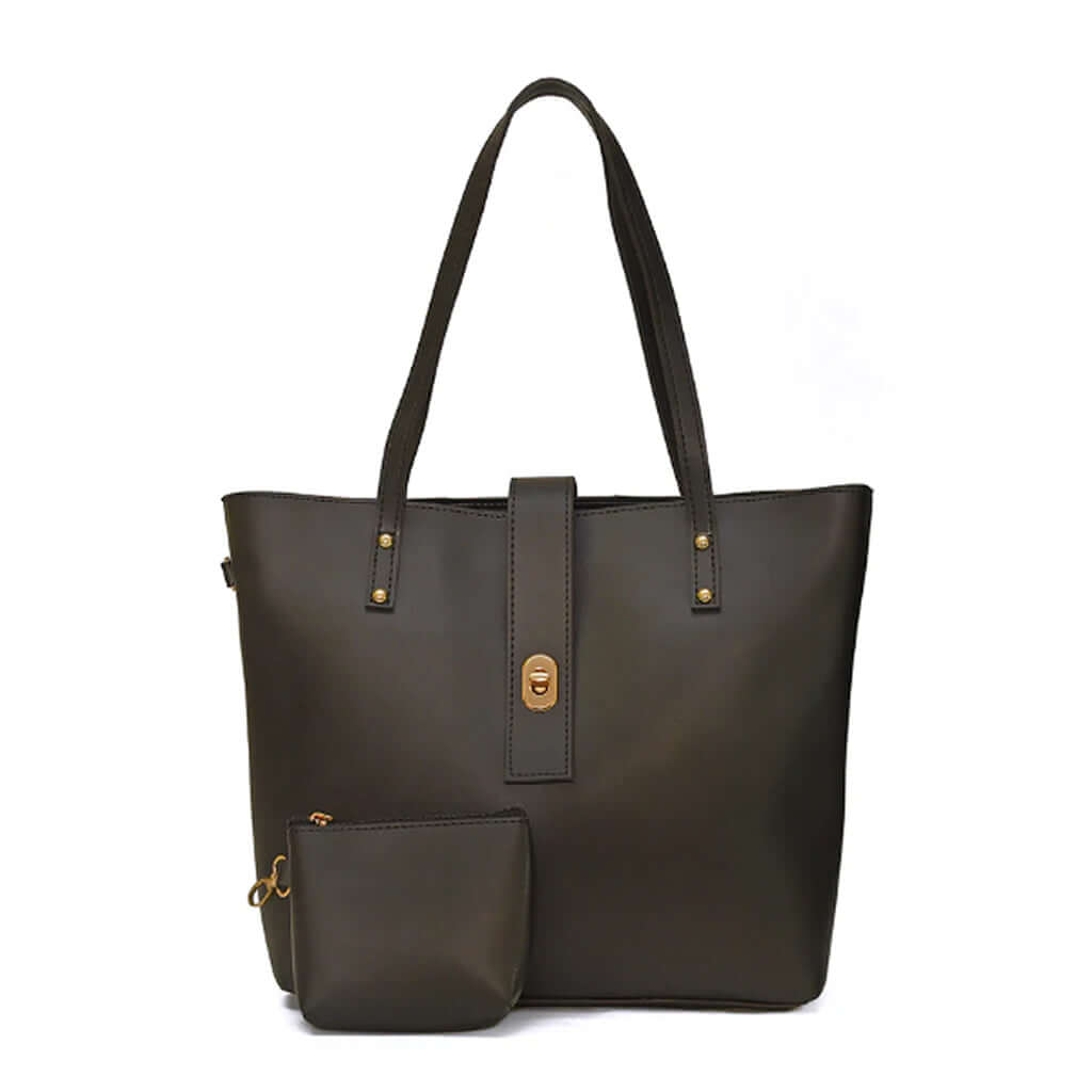 Caramel Black Tote Bag - Bag X