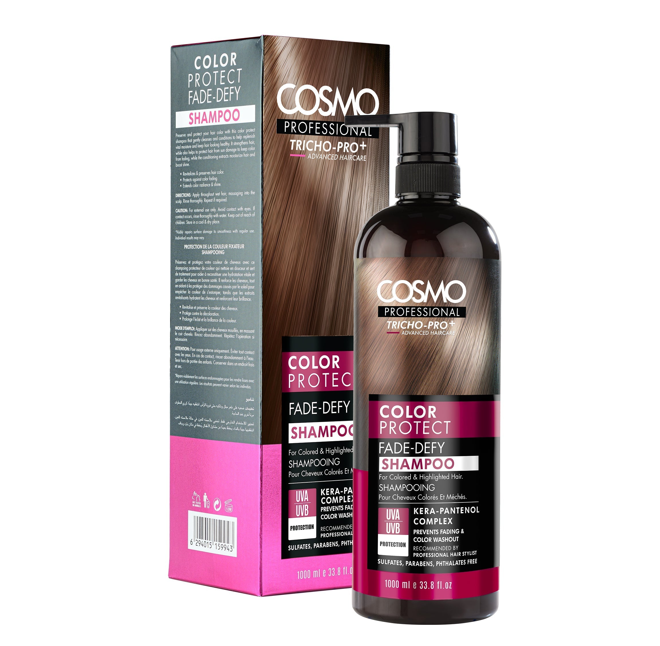 Cosmo Professional Color Protect Fade Defy Shampoo 1000Ml