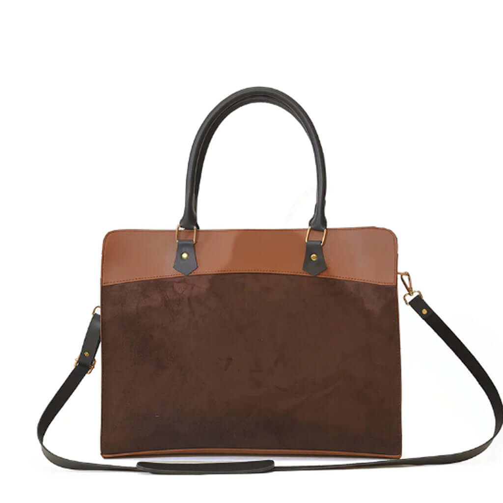 Craze Suede Brown Laptop bag - Bag X