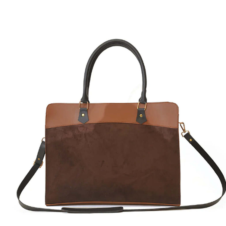 Craze Suede Brown Laptop bag - Bag X