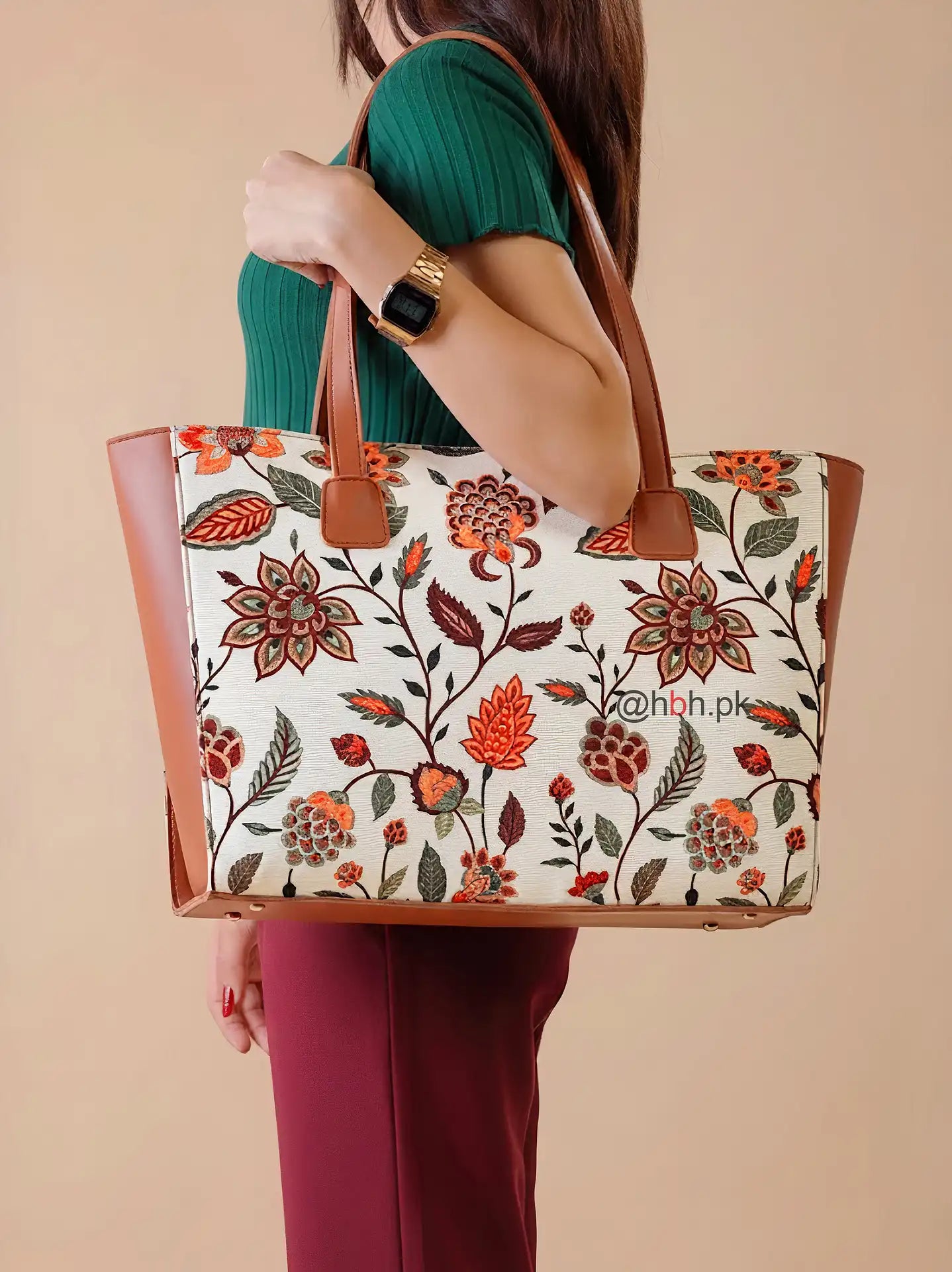 Uni Canvas Tote - Brown - HBH