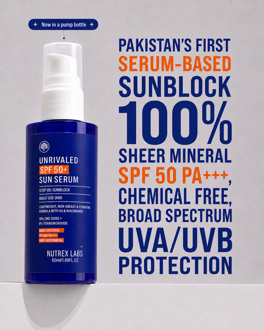 Nutrex Sun Spf 50+ 100% Sheer Mineral Sunblock - Nutrex Labs