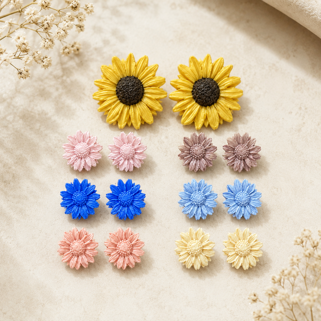 Flowers studs - Clay Boutique