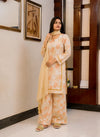 Cream Base Floral Cotton Silk - Shadeforteen
