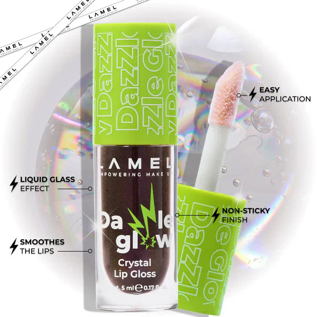 LAMEL Dazzle Glow Lip Gloss 408 Cherry Cola