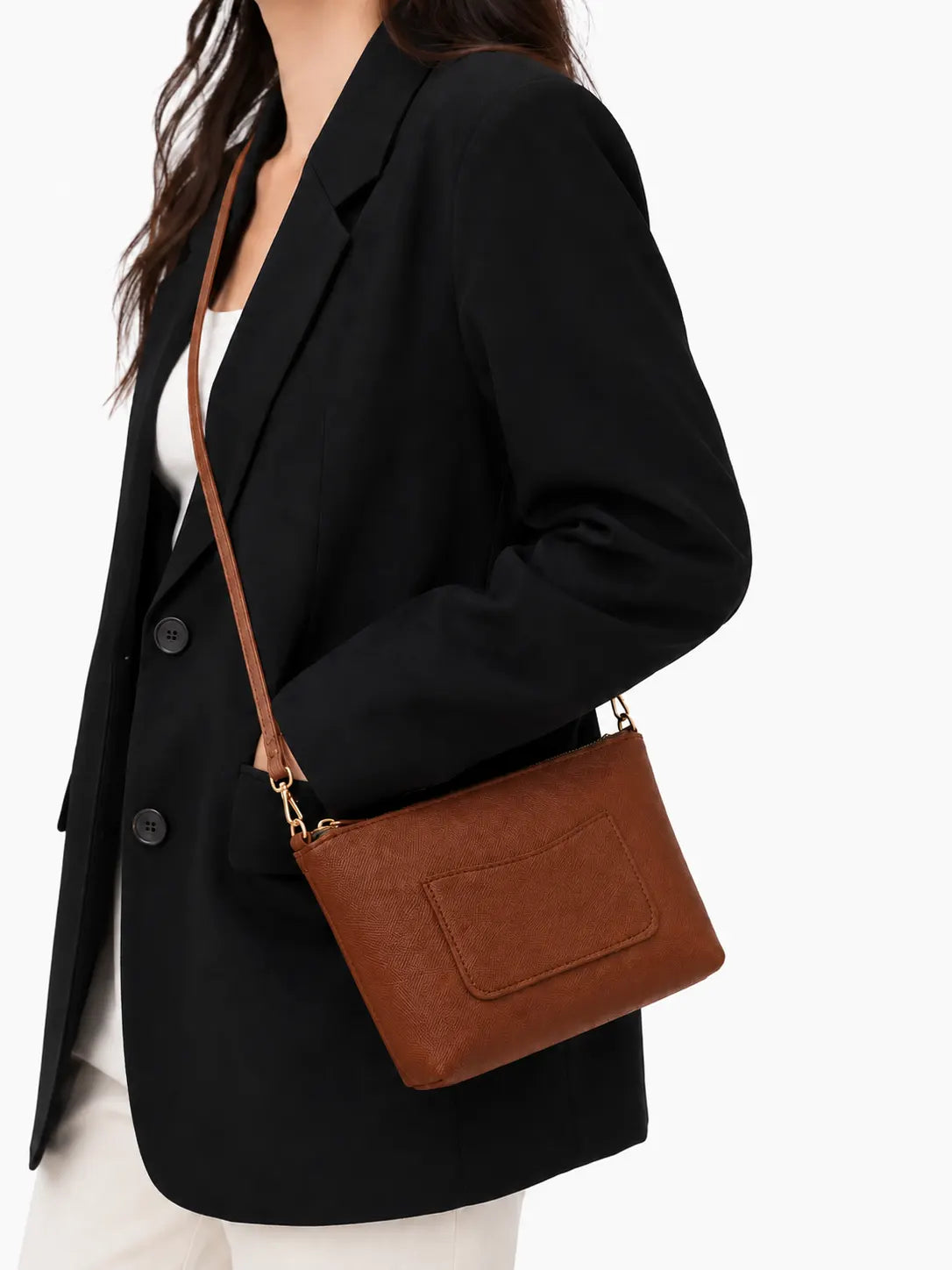 Clara Crossbody Bag - Brown - HBH