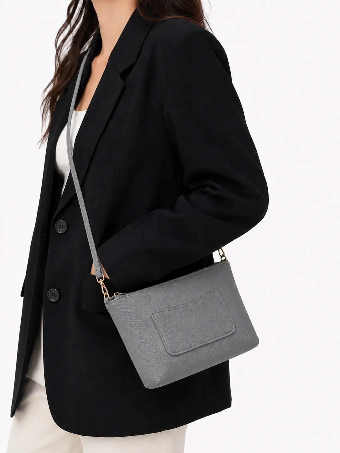 Clara Crossbody Bag - Grey - HBH
