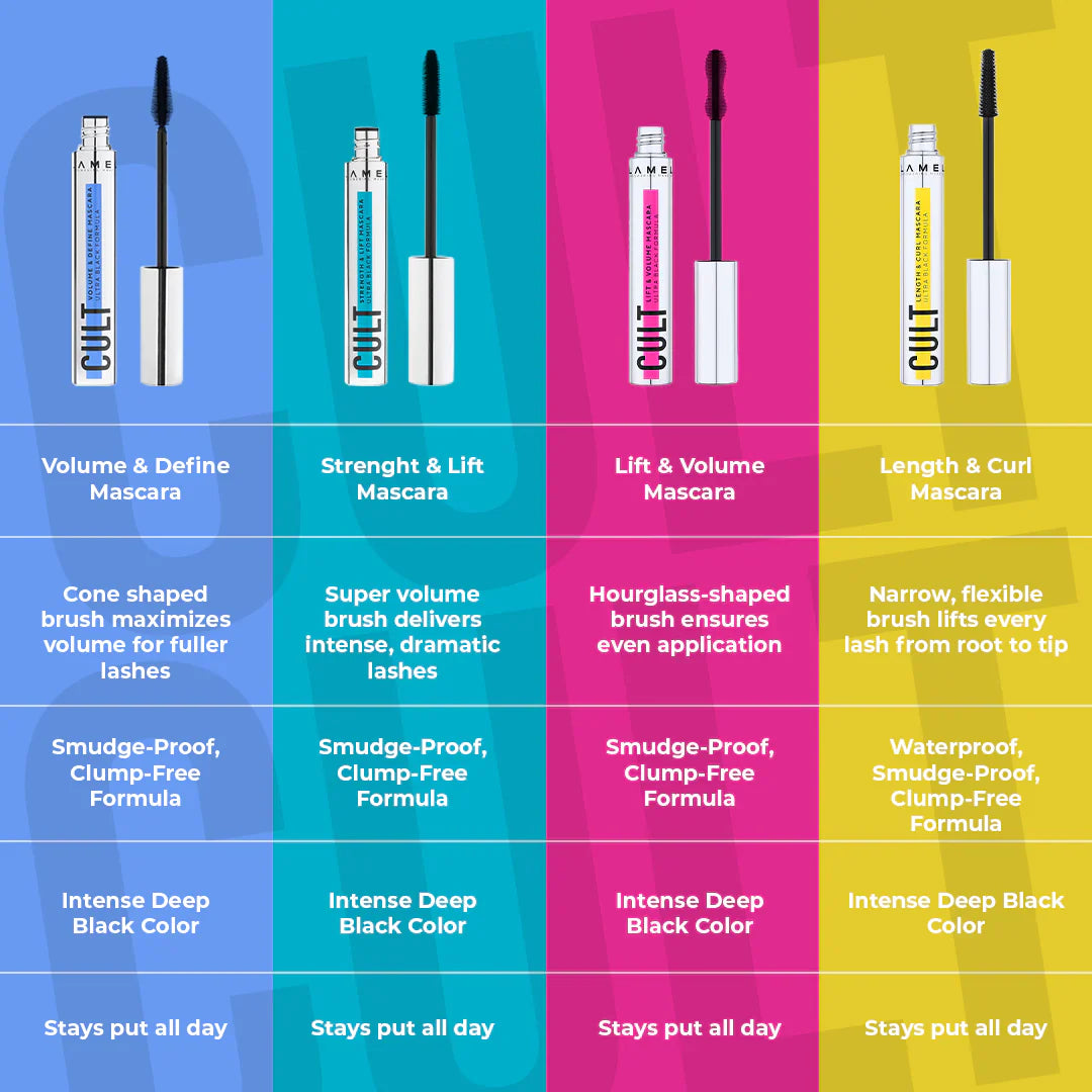 LAMEL Cult Strength & Lift Mascara №403 Black 10ml