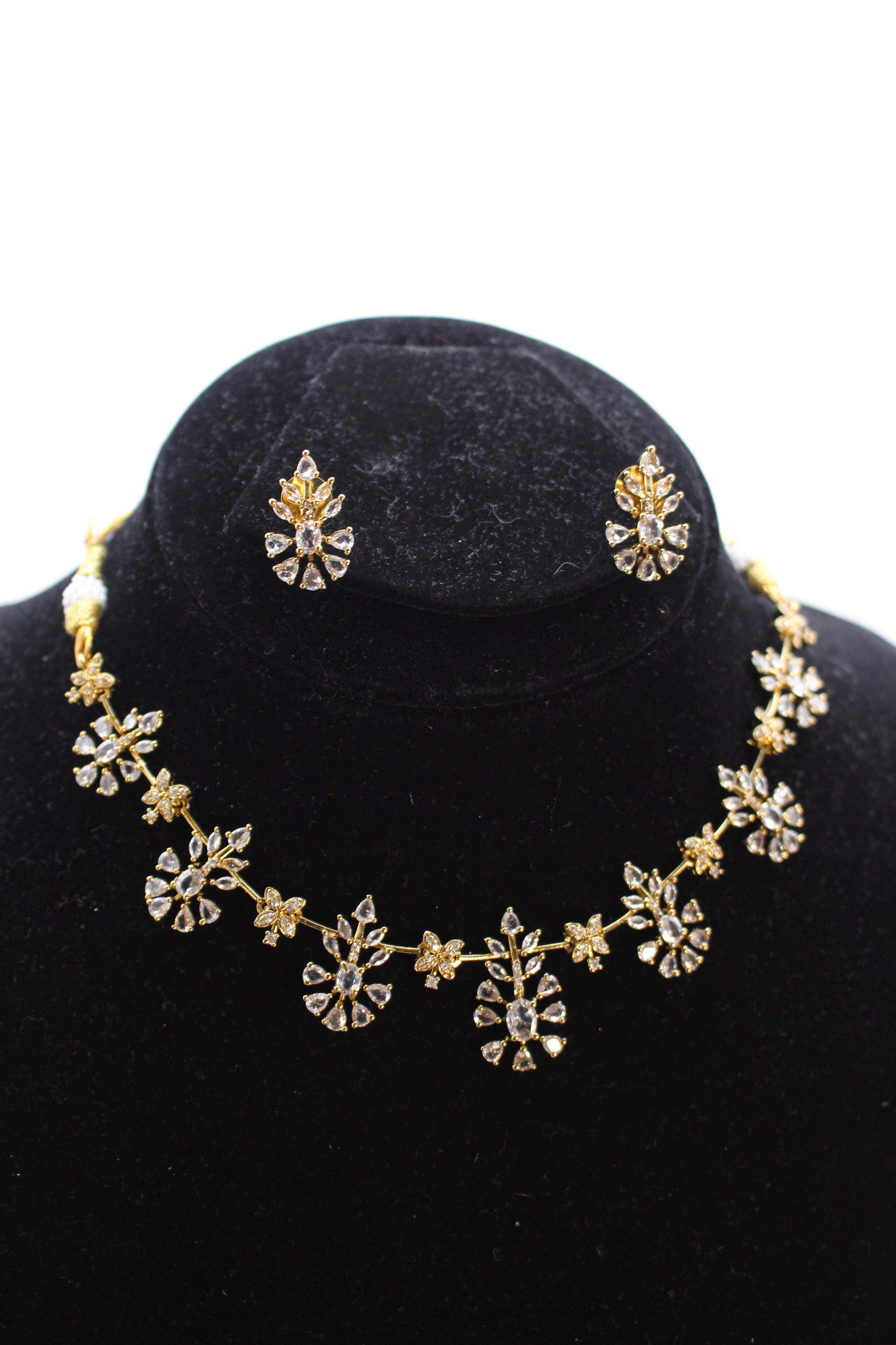 Mehmal Diamond Style Necklace - Aloro Jewels