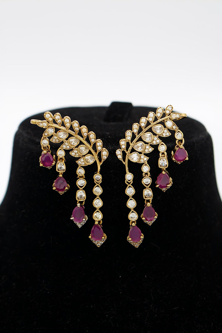 Chandelier Kundan Earcuff - Aloro Jewels