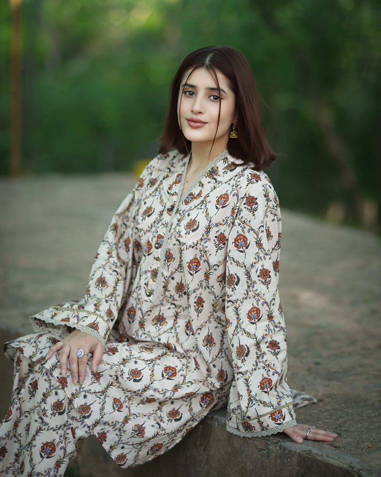 2 Piece Cotton Printed Co- Ord Set