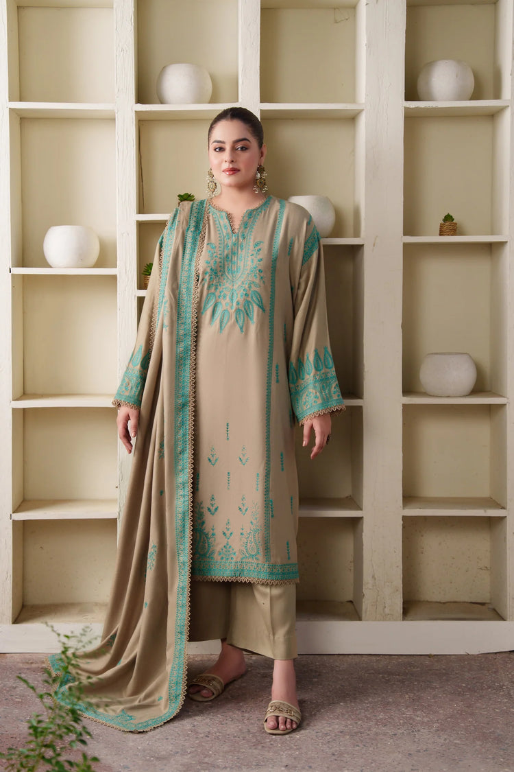 Zarqeen 3Piece - Premium Linen - Tawakal Closet