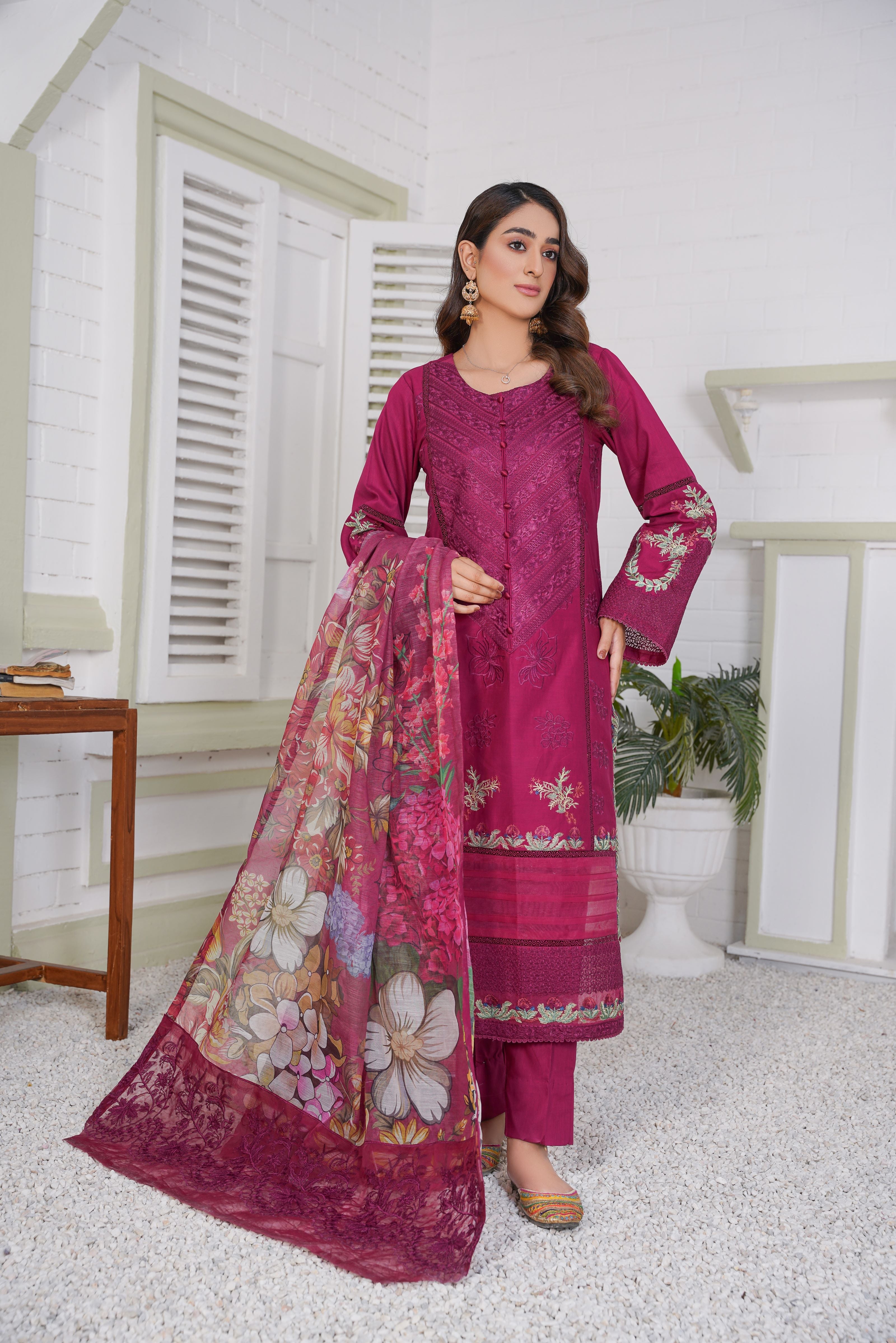 PRET Luxury Embroidered - 3 PC - Threads & Weaves