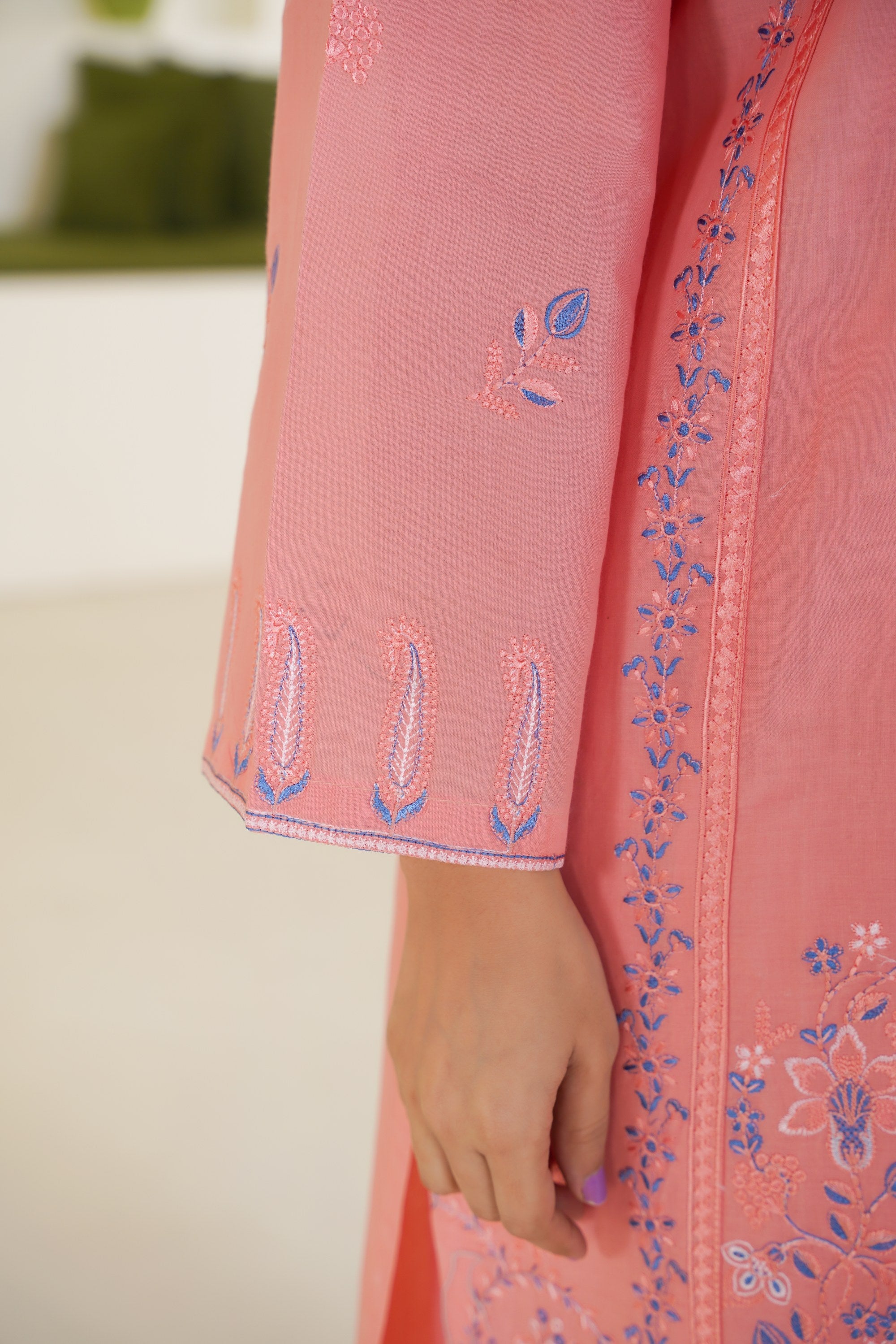 Peach Blossom Lawn Ready to Wear 3PC - Threads & Weaves