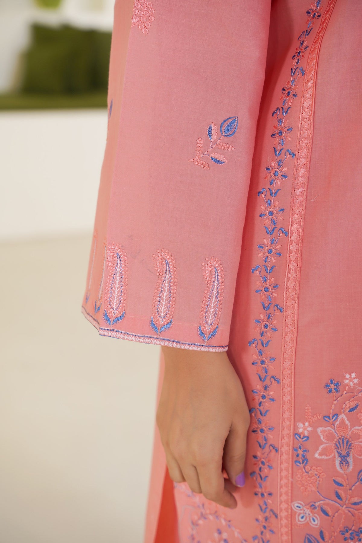Peach Blossom Lawn Ready to Wear 3PC - Threads & Weaves