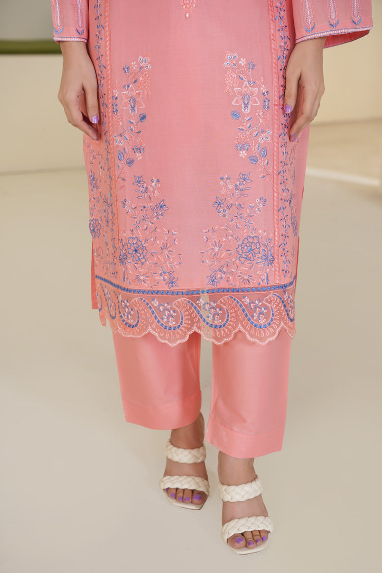 Peach Blossom Lawn Ready to Wear 3PC - Threads & Weaves