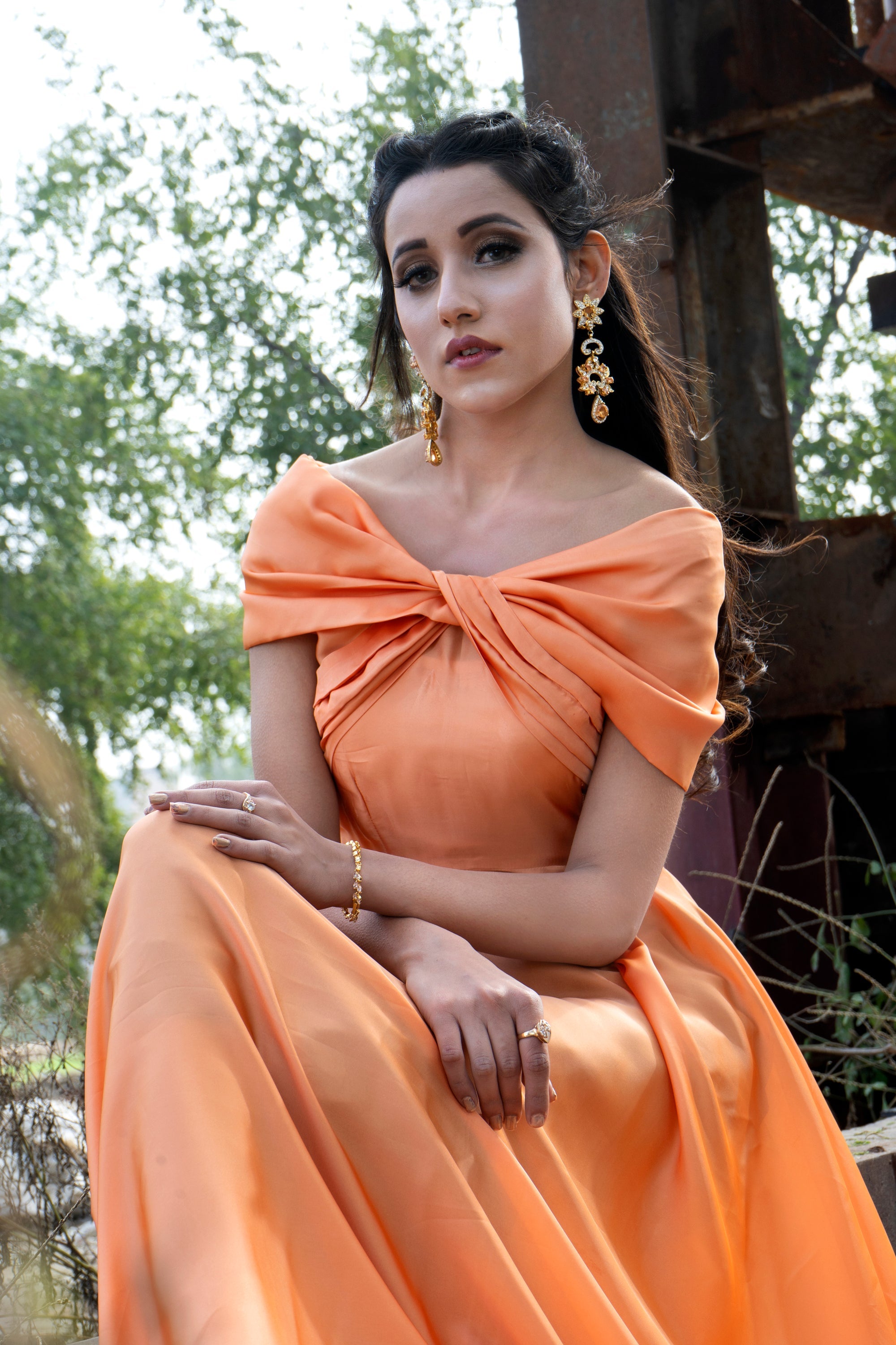 Off-Shoulder Butterfly Dress - SYAH