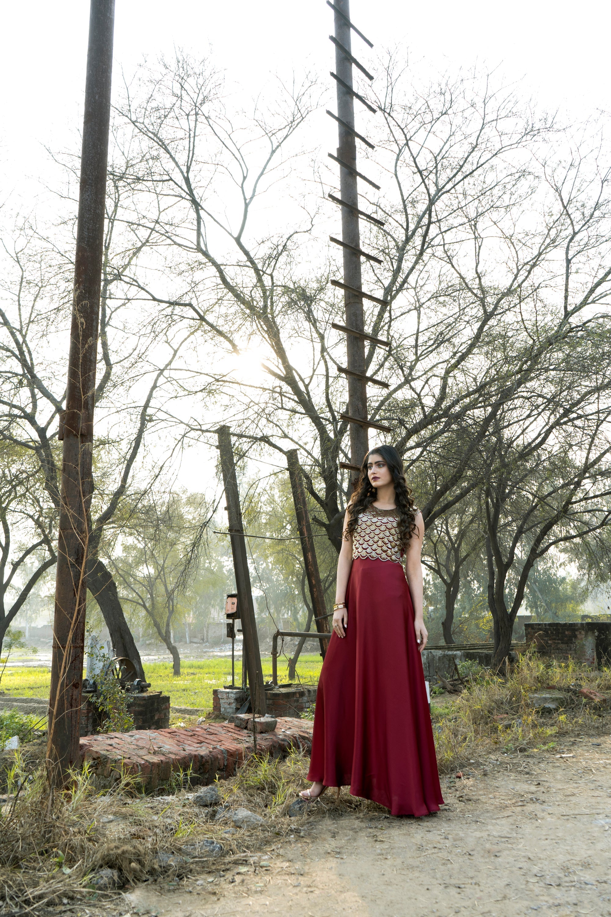 Silk Umbrella Gown - SYAH