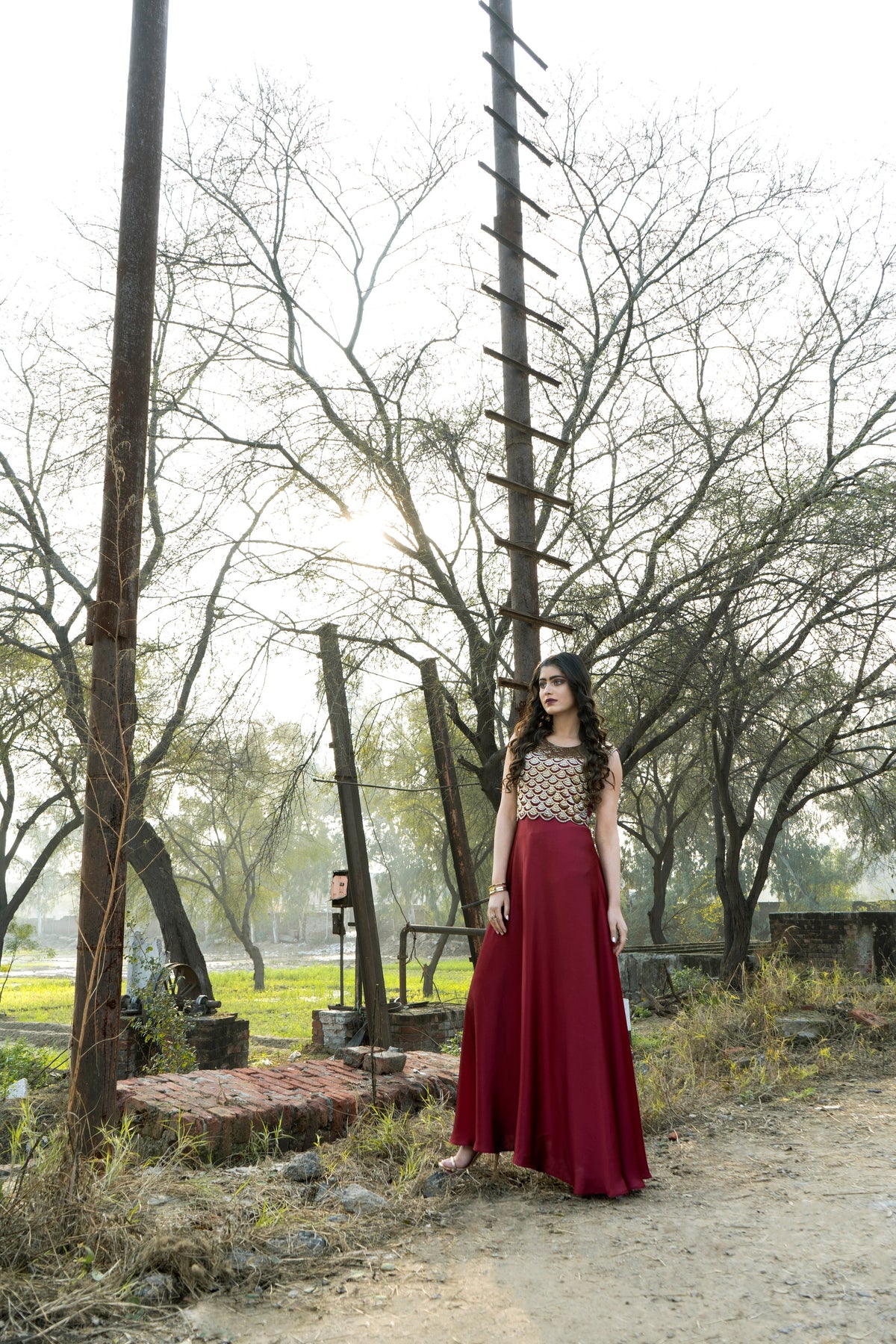 Silk Umbrella Gown - SYAH