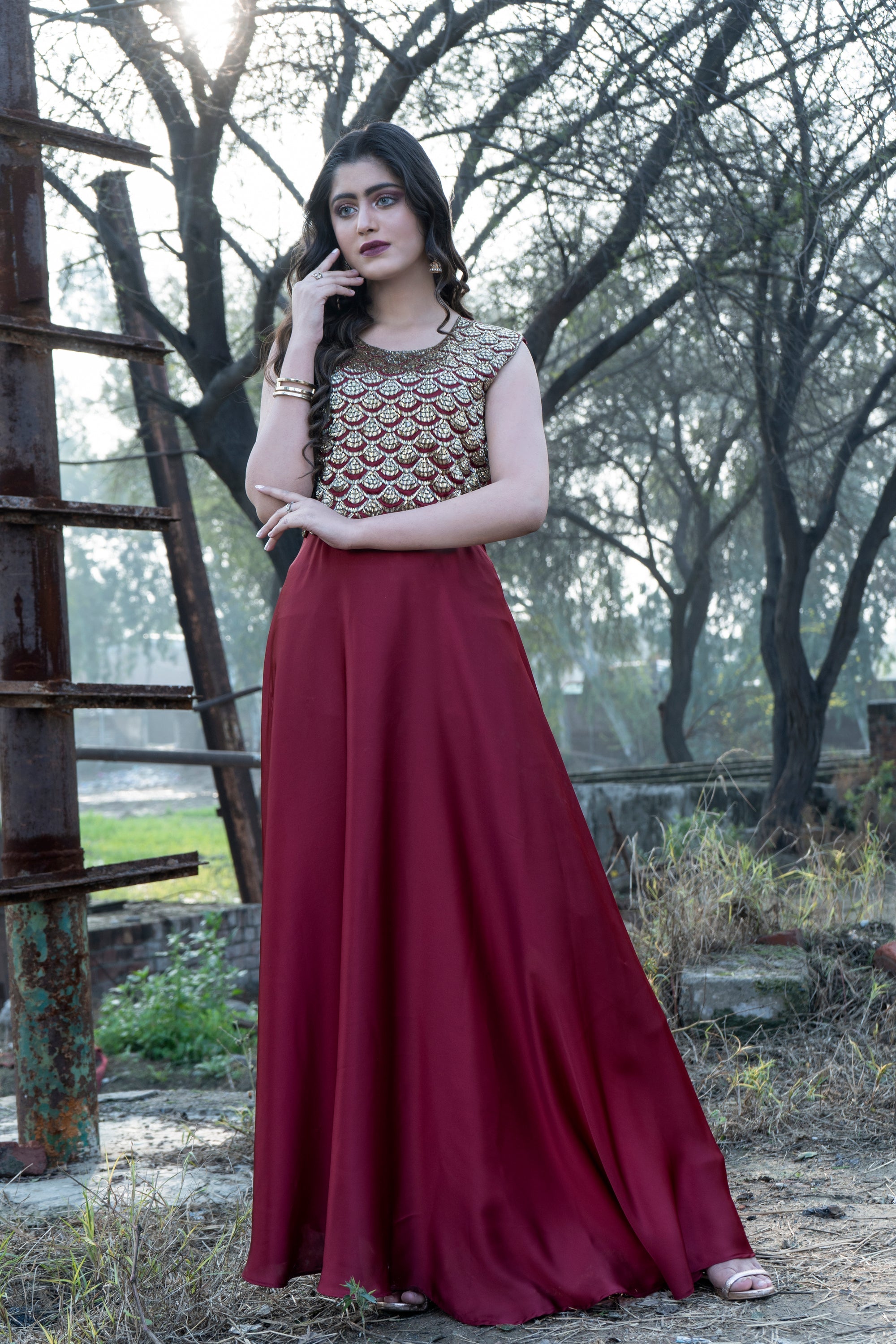 Silk Umbrella Gown - SYAH