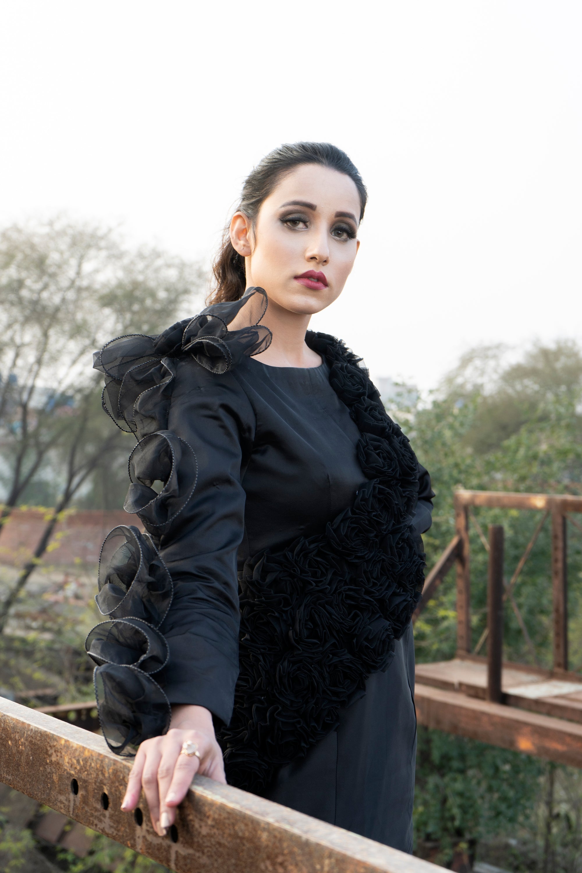 Smoked Pattern Maxi - SYAH