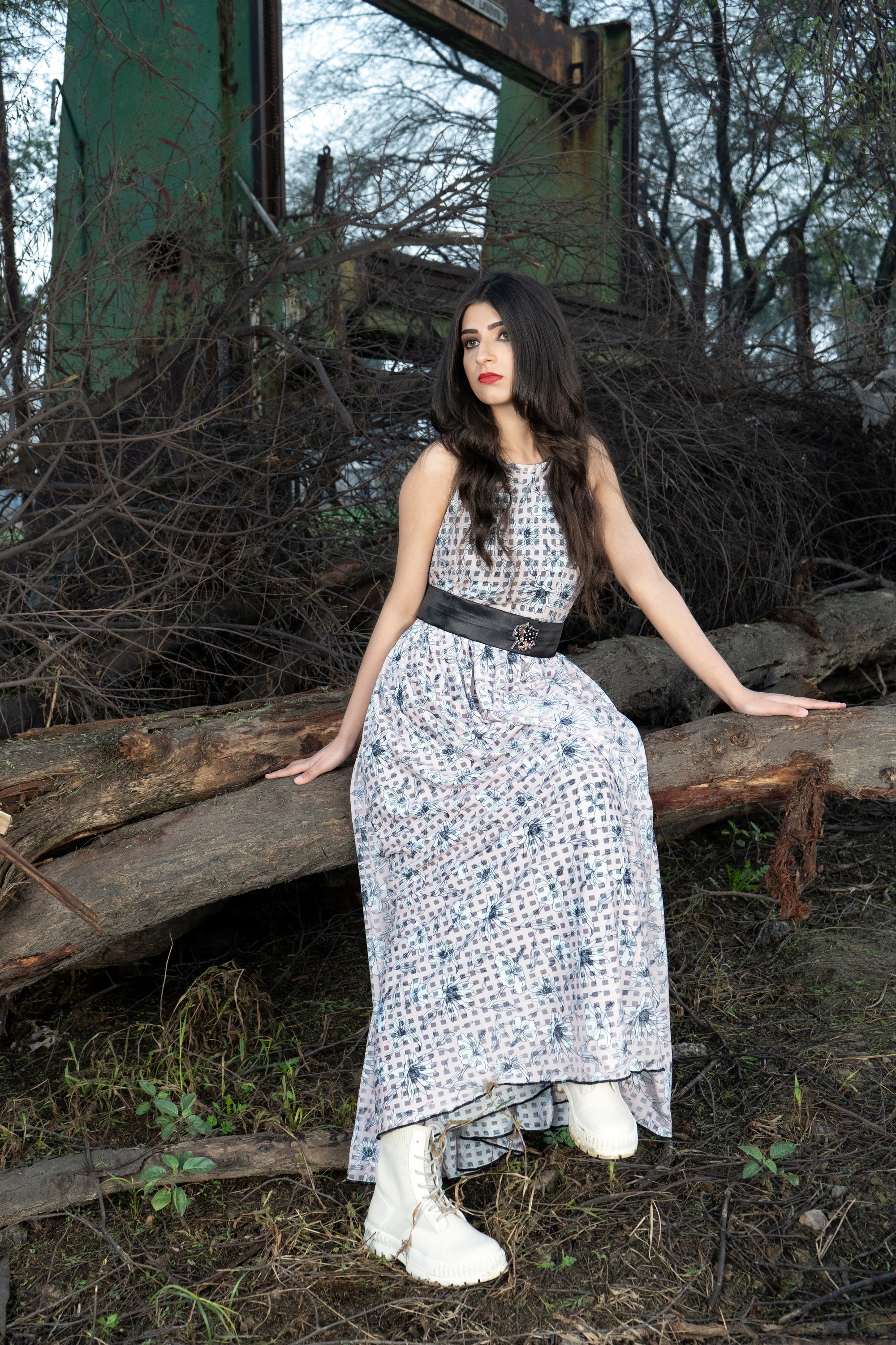 Cotton Net Jumpsuit - SYAH
