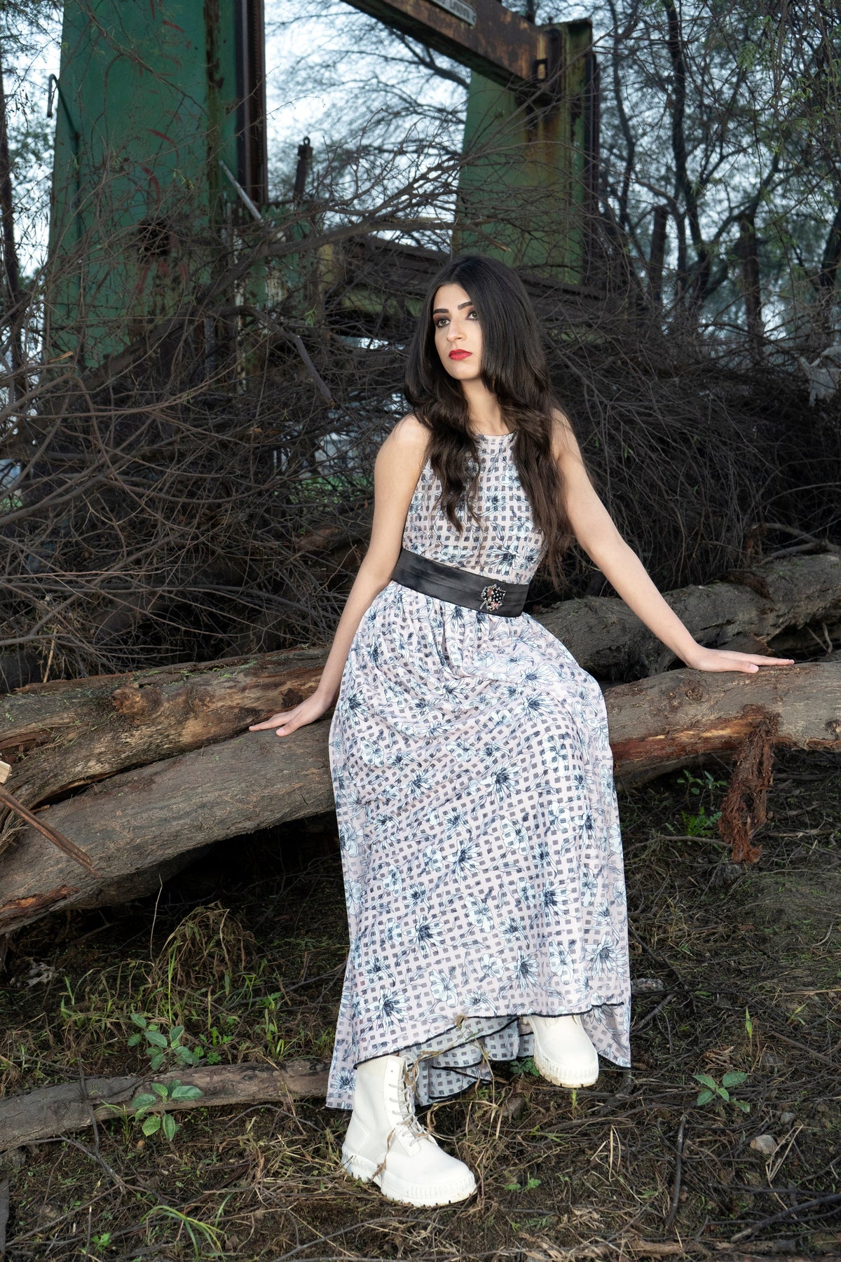 Cotton Net Jumpsuit - SYAH