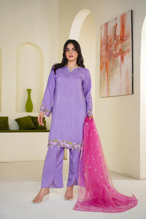 Purple Horizon - Silk Japanese - Jaanib