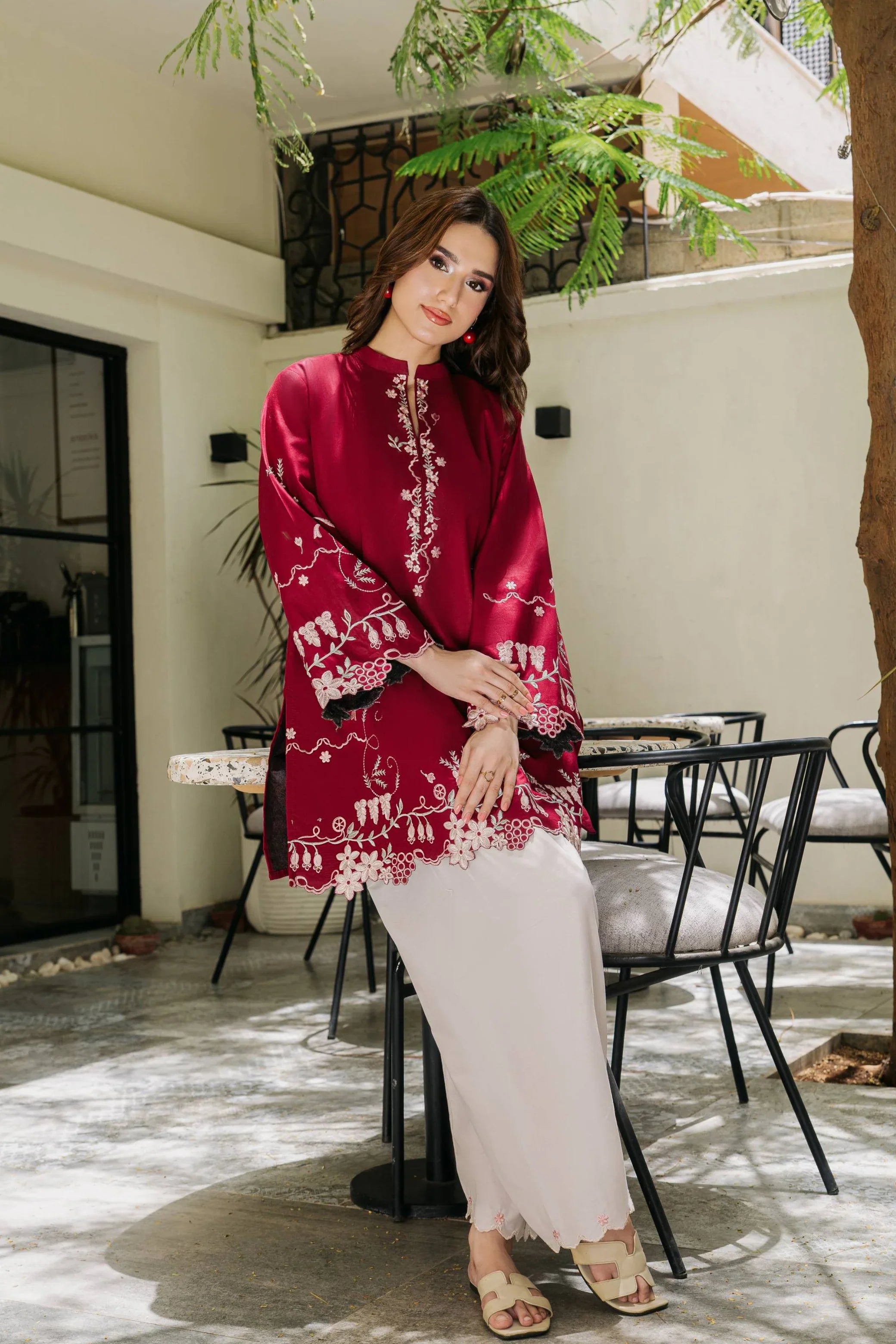 Rosette 3 PCs Embroidered - Tawakal Closet