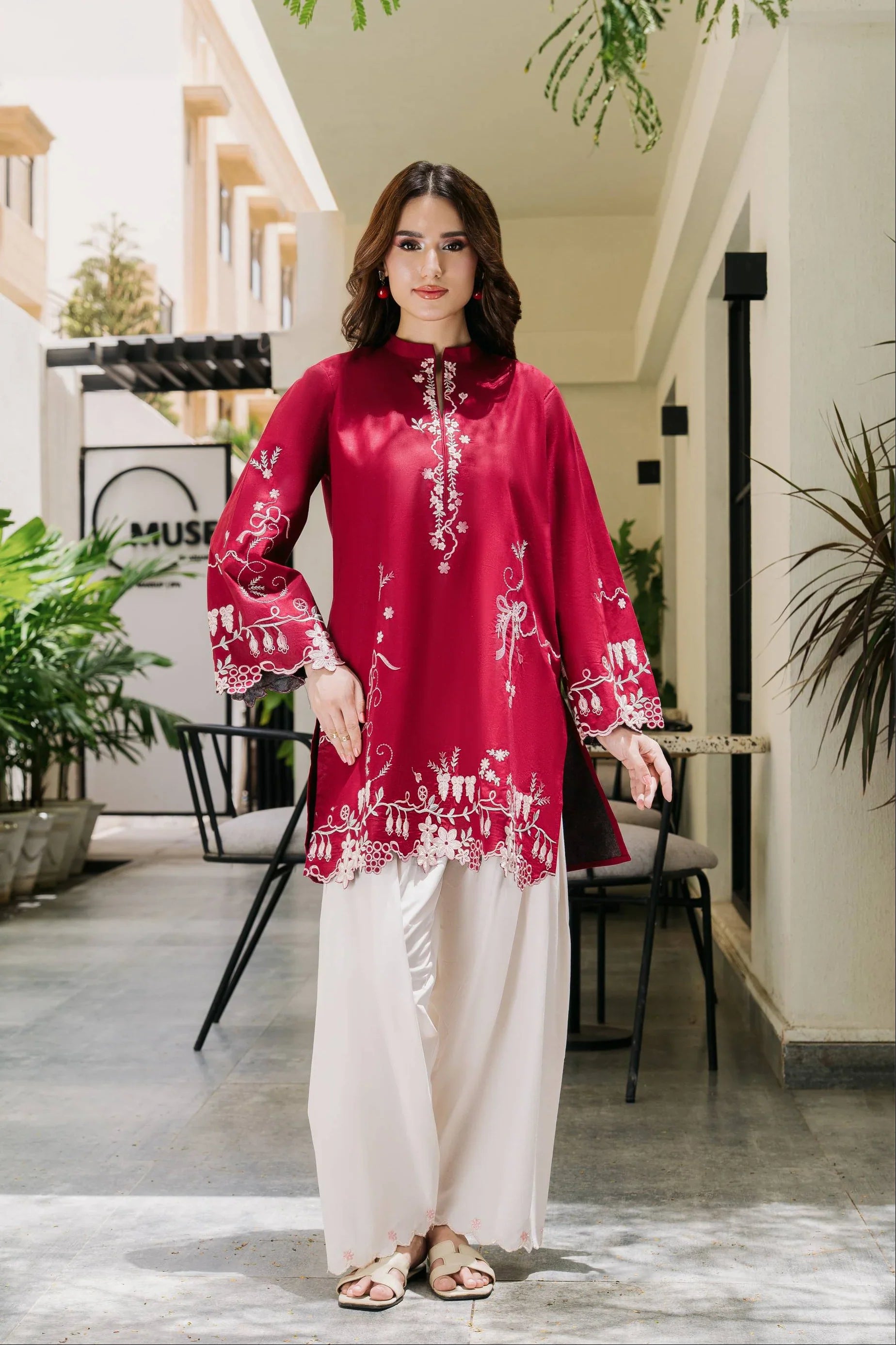 Rosette 3 PCs Embroidered - Tawakal Closet