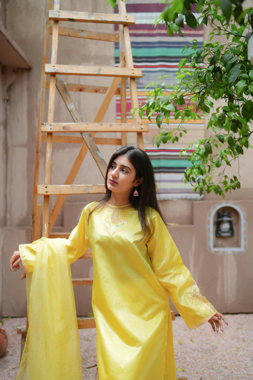 Citrine Grace - Silk Chamki - Jaanib