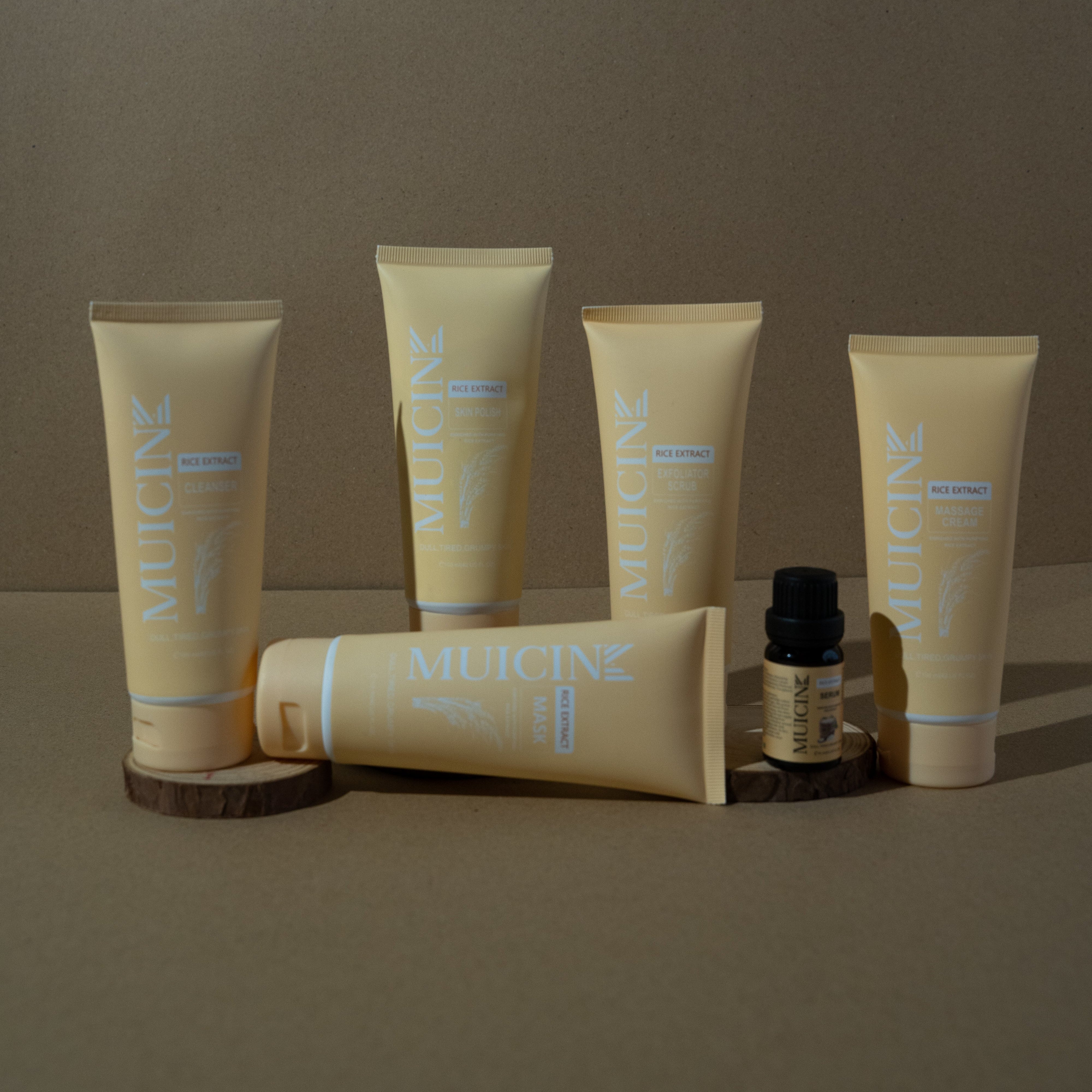 Rice Extract Light & Bright Facial Kit - Muicin