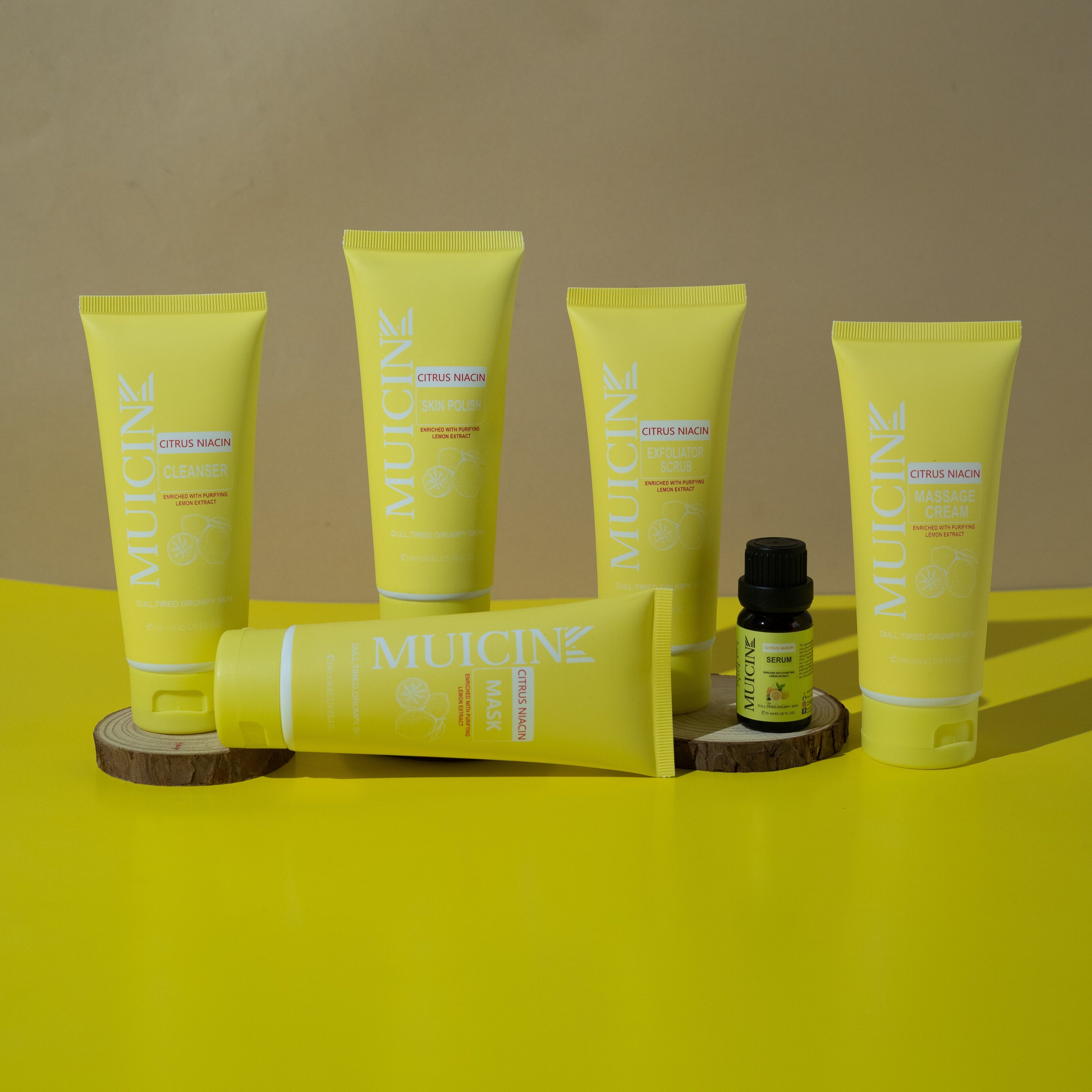 Citron Niacin Glow & Blow Facial Kit - Muicin