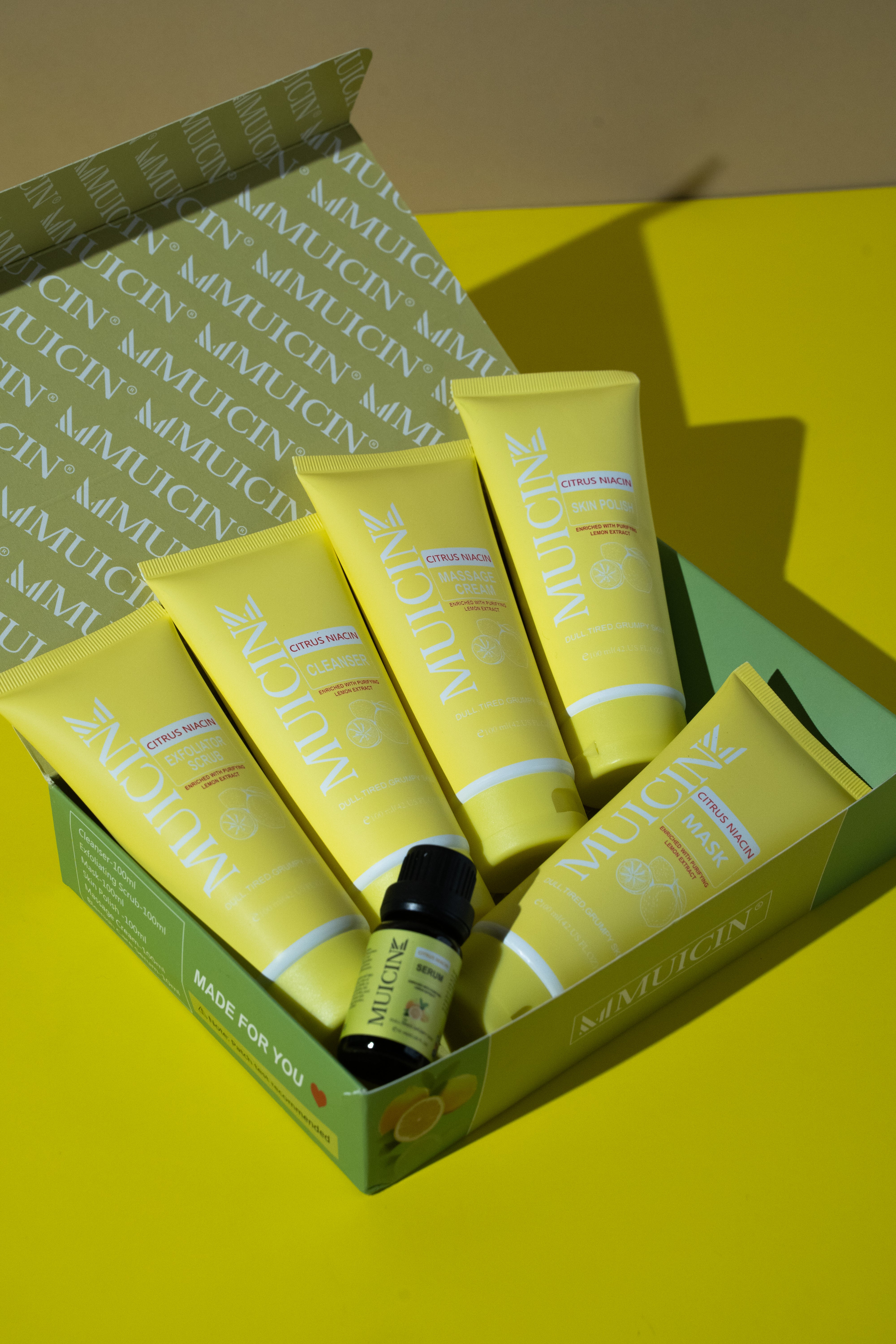 Citron Niacin Glow & Blow Facial Kit - Muicin