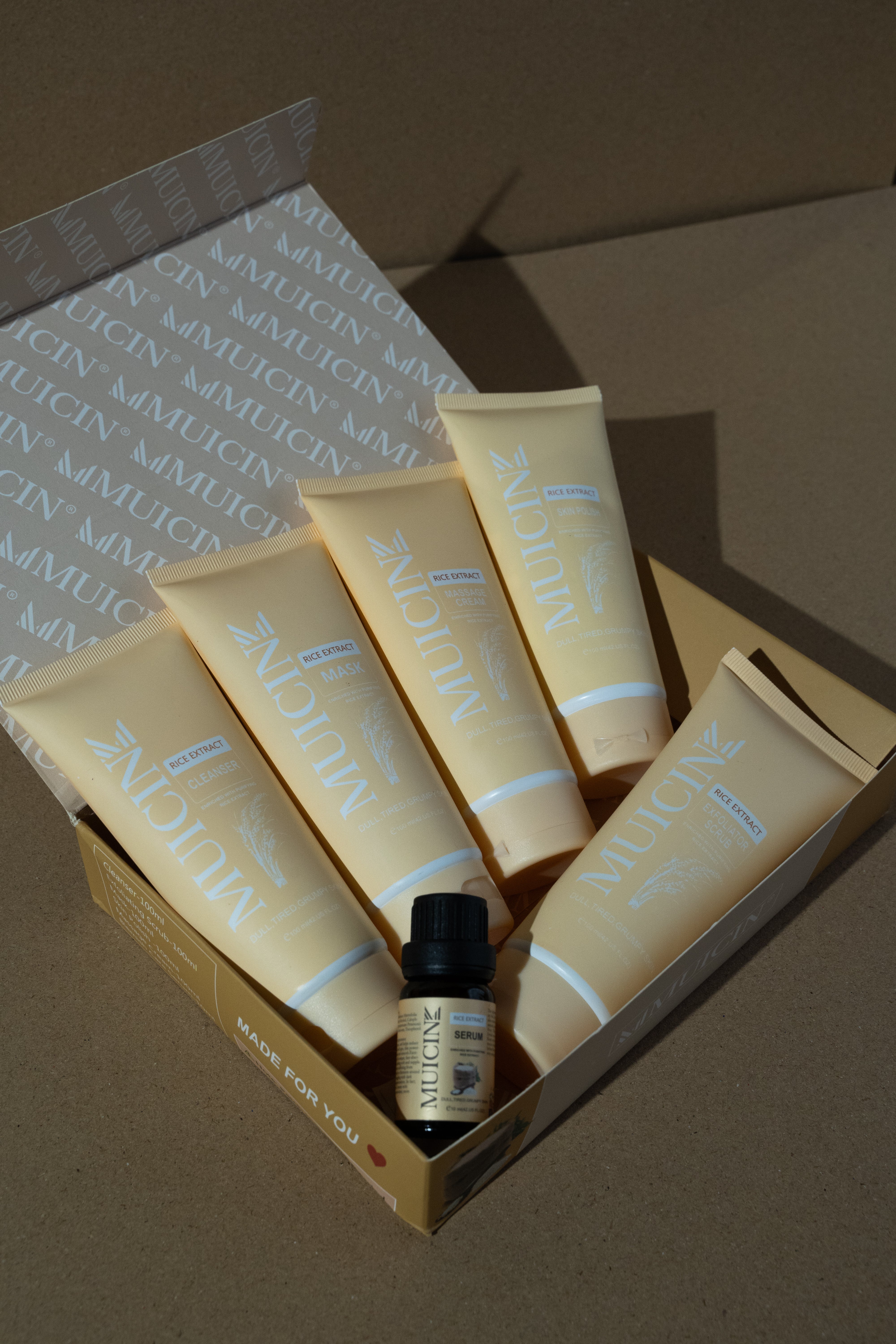 Rice Extract Light & Bright Facial Kit - Muicin